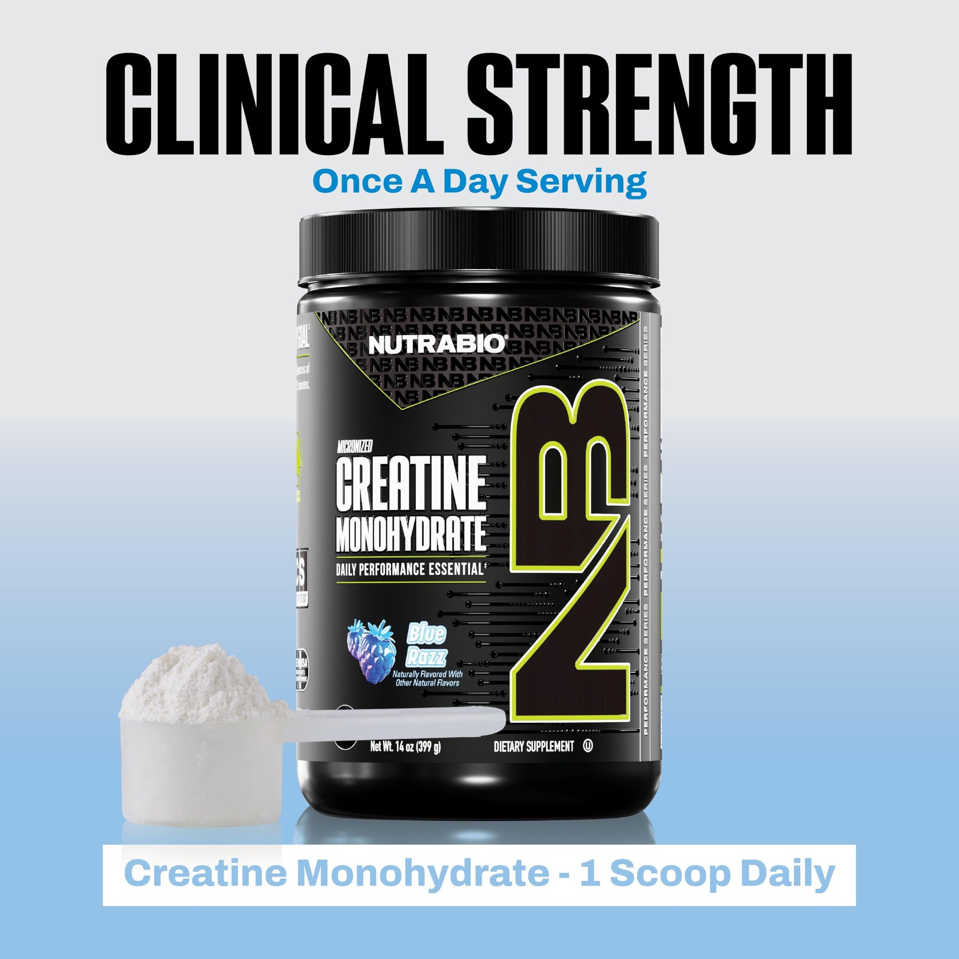 NutraBio Pure Micronized Creatine Monohydrate Powder Supplement, Blue Razz (300 g) - Supports Bulk Muscle Energy, Recovery, and Strength - HPLC Tested Creatine Powder Supplement for Men and Women NutraBio buy supplements canada