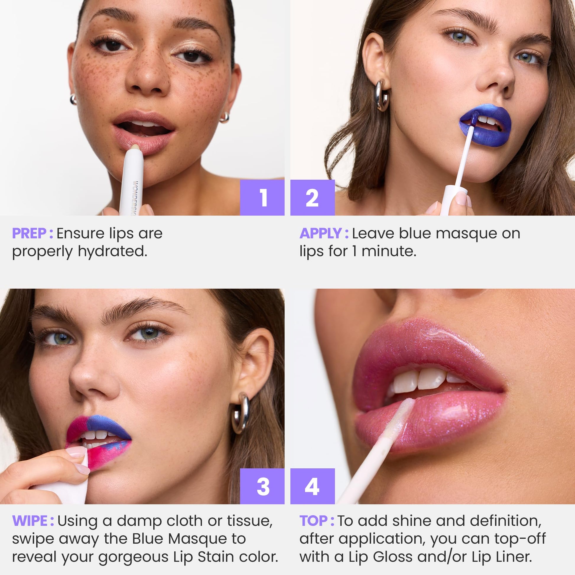 Wonderskin Wonder Blading All Day Lip Stain Peel Off Masque - Long Lasting, Waterproof and Transfer Proof Nude Lip Tint, Matte Finish Peel Off Lip Stain (Whimsical Masque) Wonderskin buy supplements canada