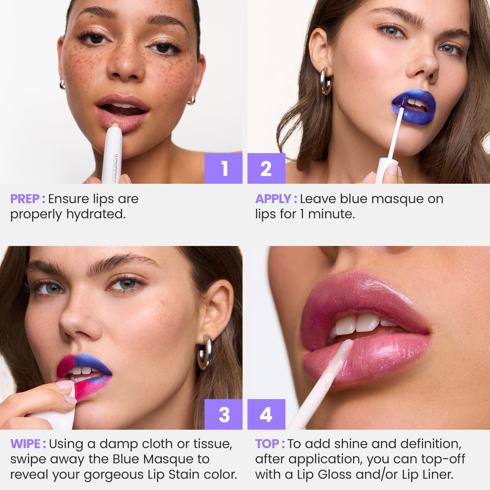 Wonderskin Wonder Blading All Day Lip Stain Peel Off Masque - Long Lasting, Waterproof and Transfer Proof Nude Lip Tint, Matte Finish Peel Off Lip Stain (Whimsical Masque) Wonderskin buy supplements canada