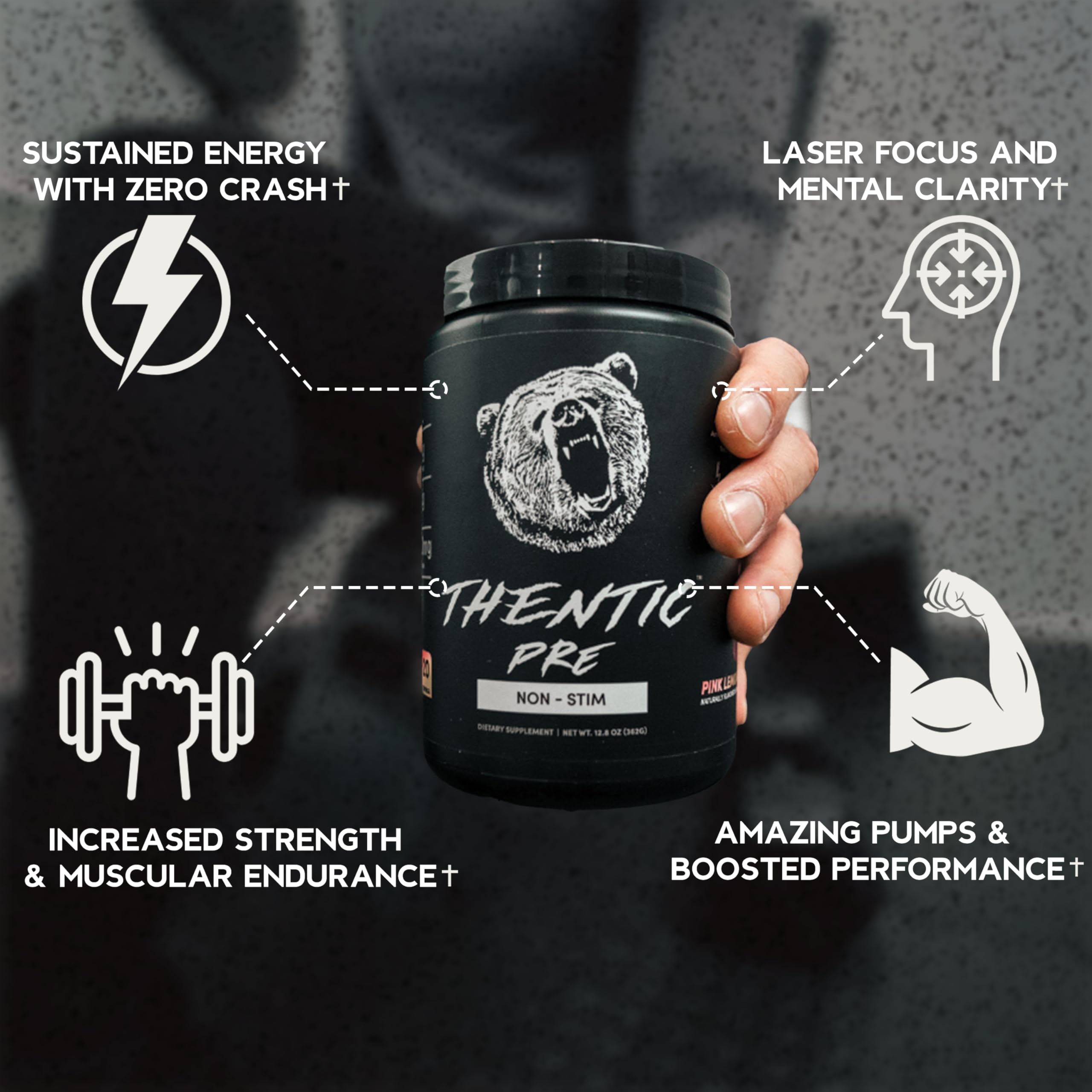 THENTIC Caffeine Free Pre Workout - Naturally Flavored & Sweetened Nootropic Non-Stim THENTIC buy supplements canada