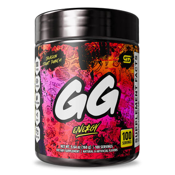 Gamer Supps GG Energy - Dragonfruit Punch (100 Servings) - Keto Friendly Gaming Energy and Nootropic Blend, Sugar Free + Organic Caffeine + Vitamins, Powder Drink Gamer Supps buy supplements canada