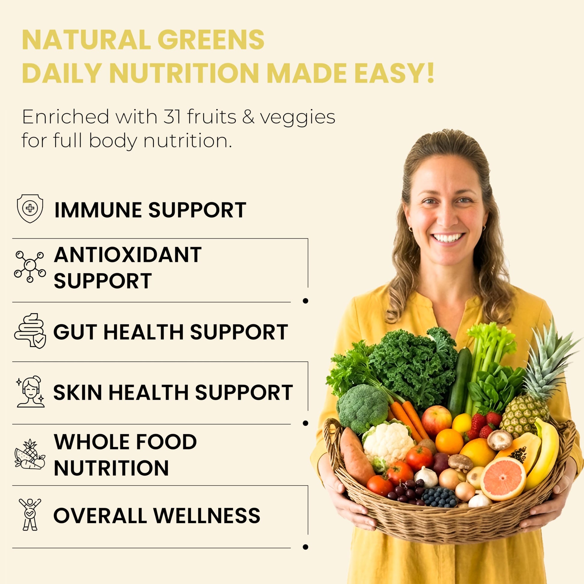 Fruits and Veggies Whole Produce Dietary Supplement with Superfood Fruits and Vegetables for Men, Women and Kids, 90 Fruit Capsules, 90 Veggie Capsules - 1 Set NATURAL GREENS buy supplements canada