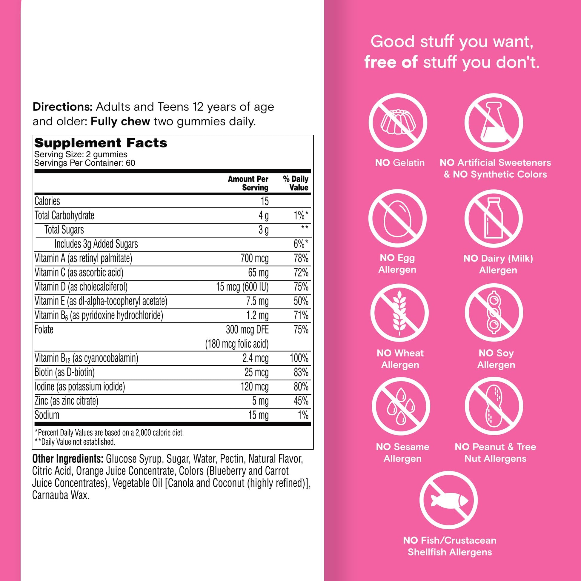 One A Day Teen Girl’s Daily Essentials Multivitamin Gummies, Teen Girl Multivitamins with Biotin, Vitamin B12 and B6, Vitamin C ONE A DAY buy supplements canada