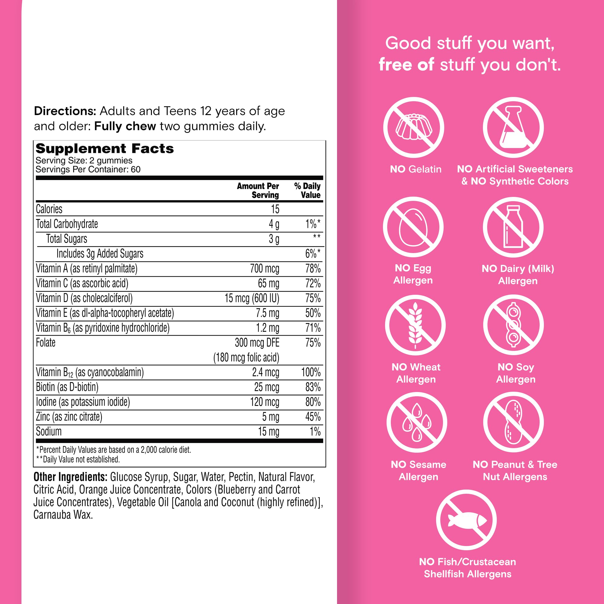 One A Day Teen Girl’s Daily Essentials Multivitamin Gummies, Teen Girl Multivitamins with Biotin, Vitamin B12 and B6, Vitamin C ONE A DAY buy supplements canada