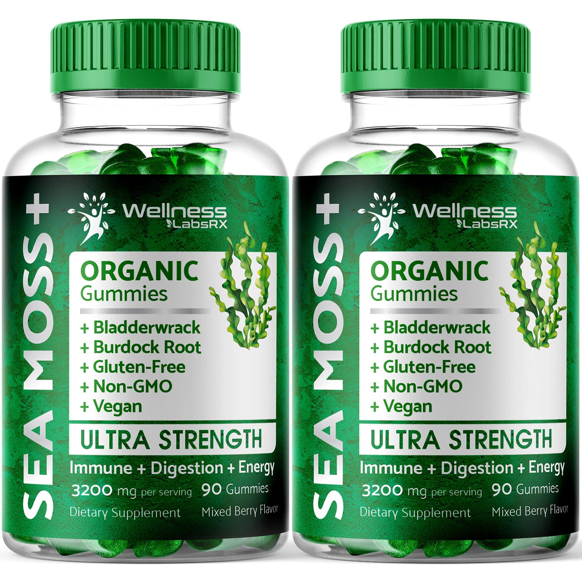WELLNESS LABSRX Sea Moss Gummies, 3200mg Organic Seamoss, Irish Sea Moss WELLNESS LABSRX buy supplements canada