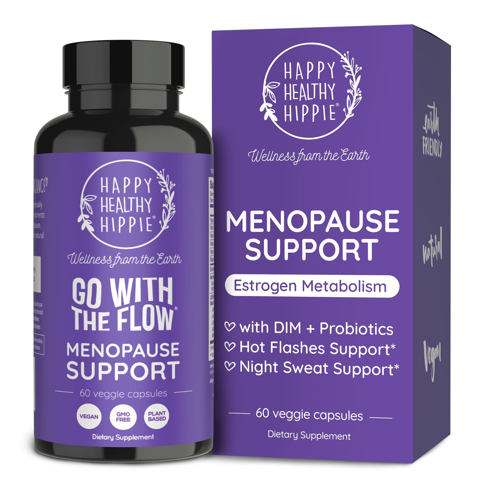 Menopause Supplements for Women – DIM Supplement + Probiotics | Estrogen Metabolism & Hormone Balance Support | Perimenopause Relief | Hot Flashes, Mood Swings & Night Sweats | Dong Quai | 60 Ct Happy Healthy Hippie buy supplements canada