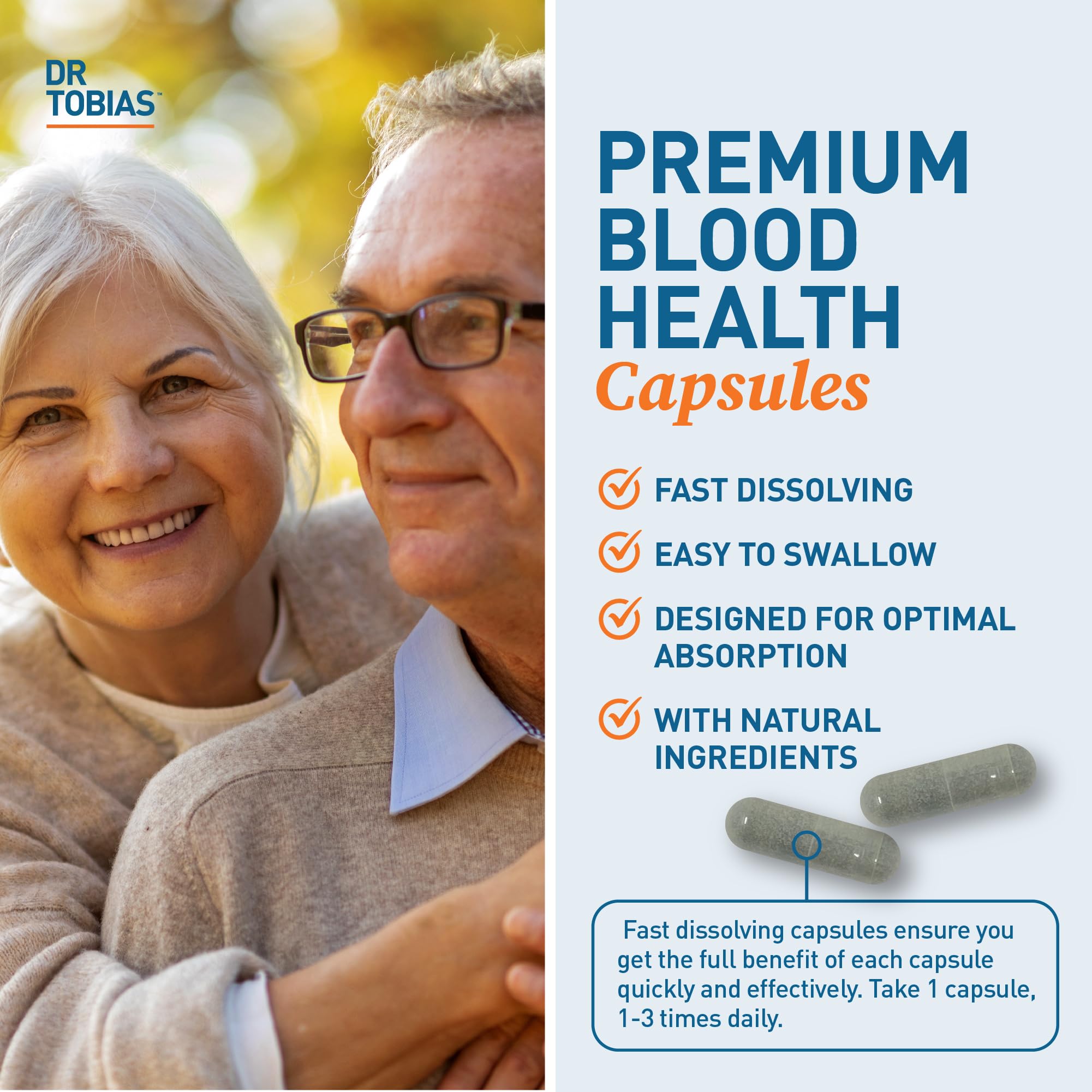 Dr. Tobias Blood Pressure Support Supplement with Hawthorn, Hibiscus Flower, Olive Leaf & Garlic, Supports Normal Circulatory Health with Vitamins C, B6, B12, Niacin, Folate & Herbs, 90 Capsules Dr. Tobias buy supplements canada
