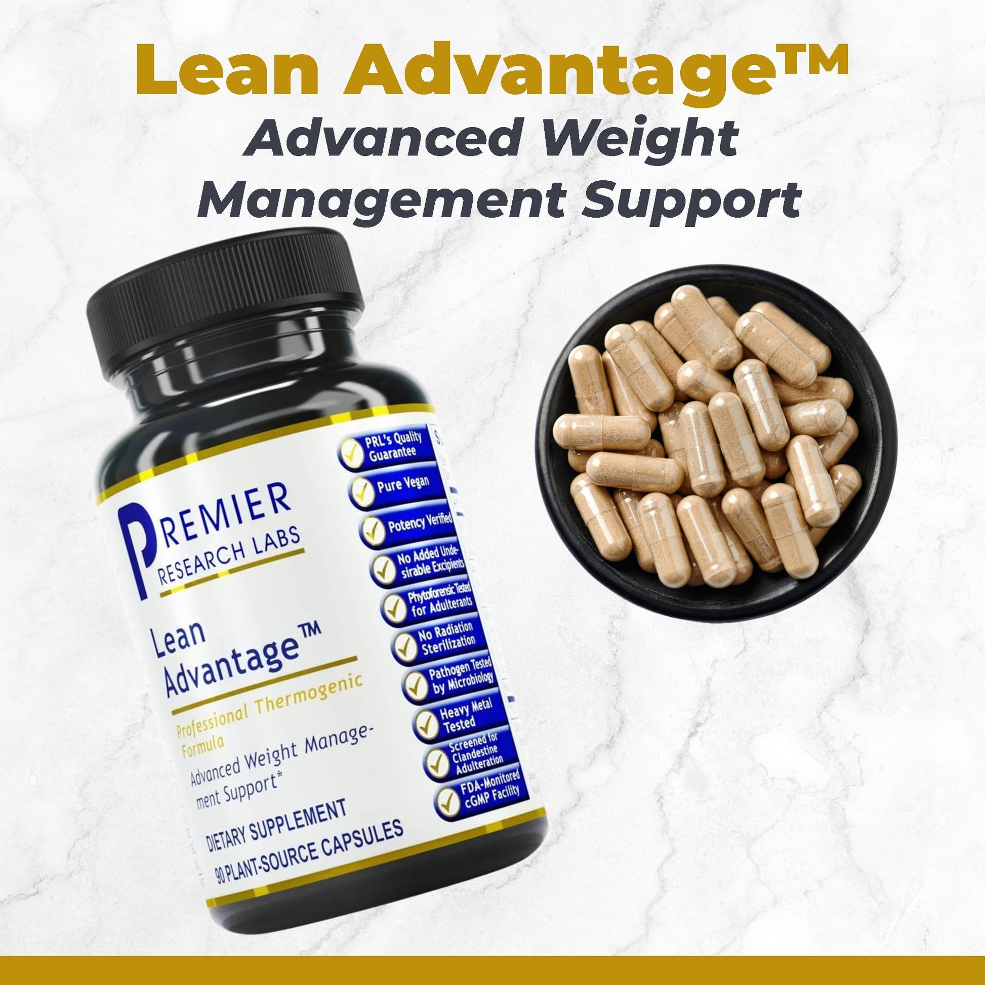 Premier Research Labs Lean Advantage: Green Coffee Bean Extract for Weight Loss, Green Coffee Extract, Coffee Pills, Appetite Suppressant for Women & Men, Weight Management Supplement - 90 Capsules Premier Research Labs buy supplements canada
