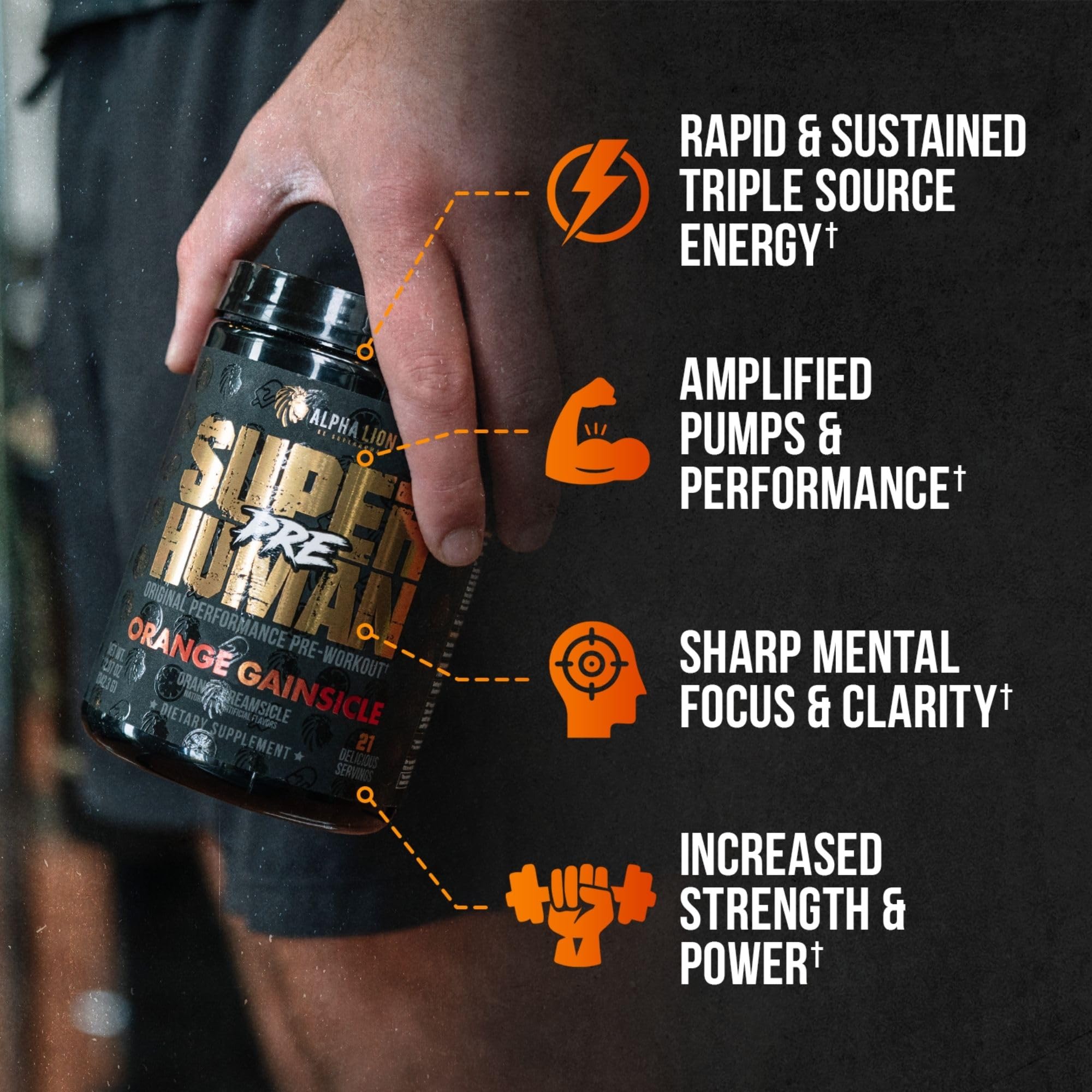 ALPHA LION Superhuman Pre Workout Powder, Beta Alanine, L-Taurine & Tri-Source ALPHA LION buy supplements canada