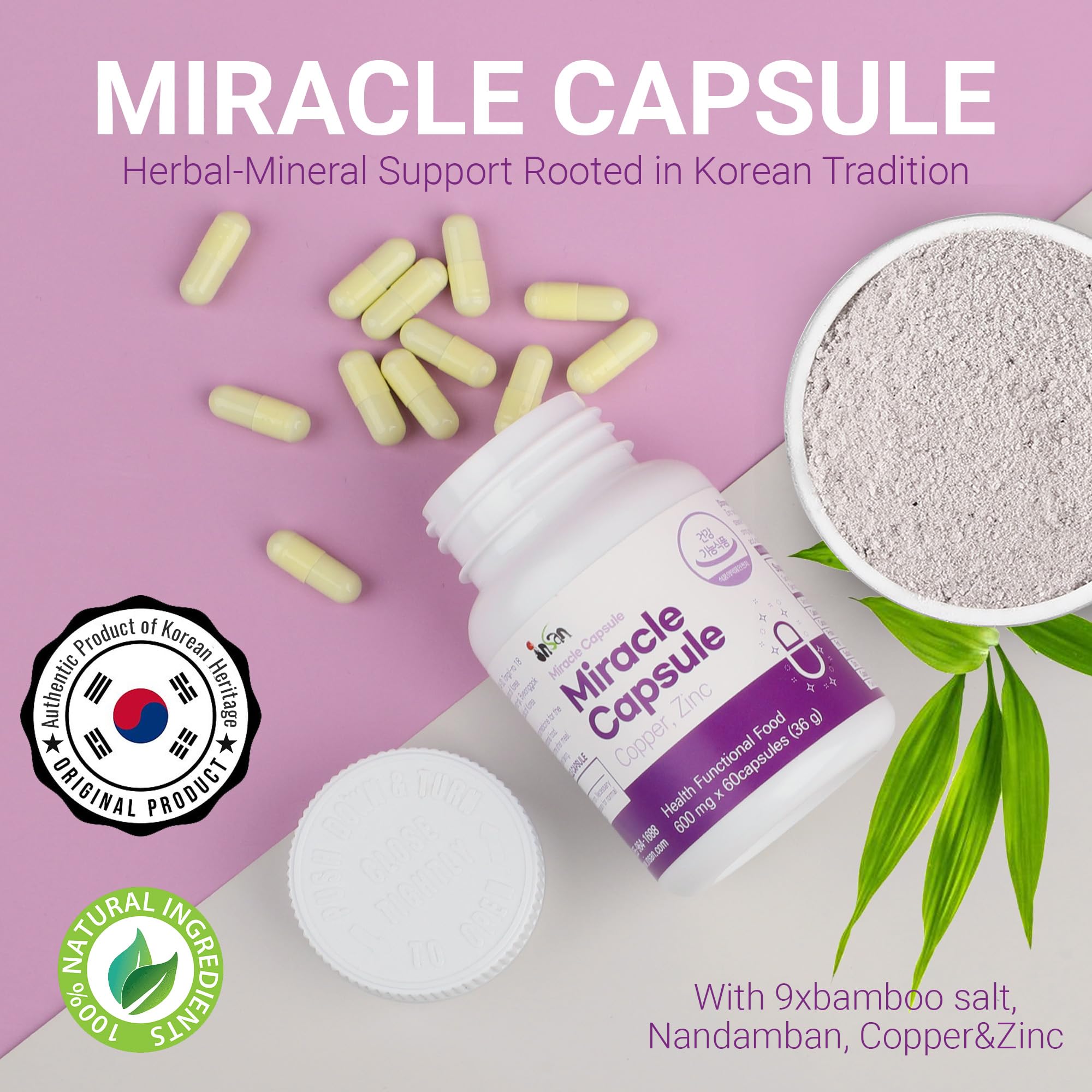 INSANORIGINS Miracle Capsule Immune Defense Support Supplement 18g (600mg - 30 Capsules) [Starter Pack] INSANORIGINS buy supplements canada
