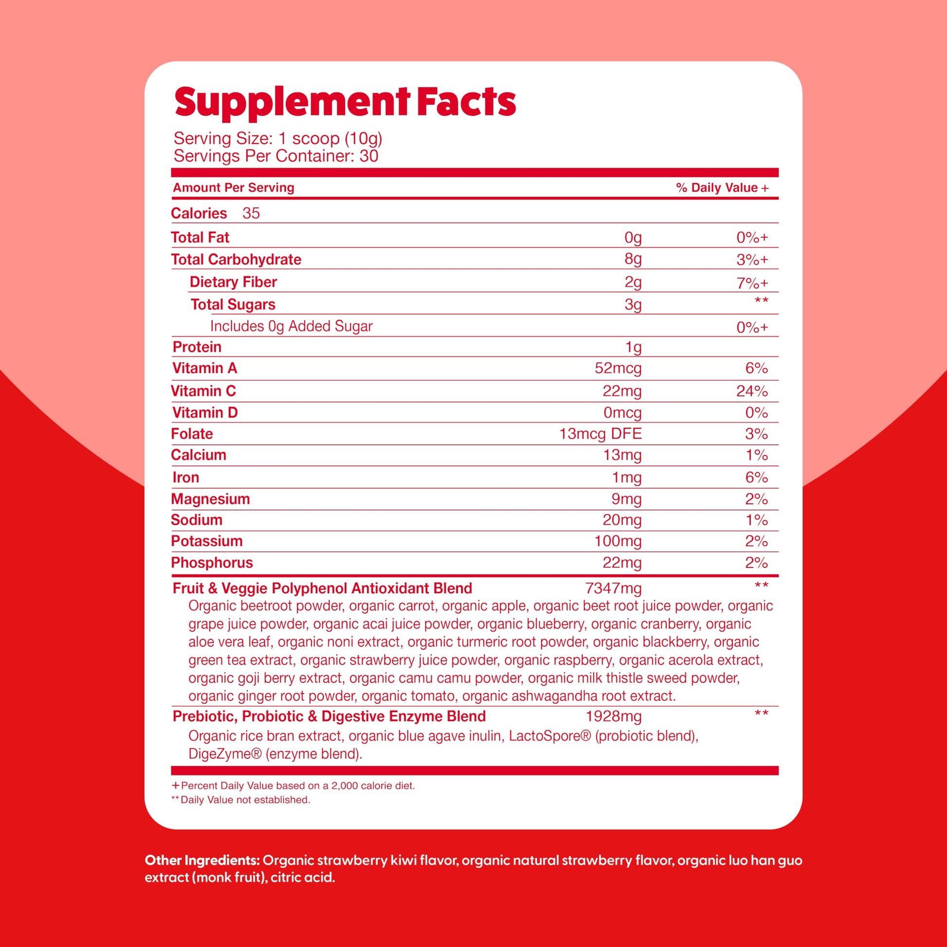 Feel Great Organic Superfood Reds Powder Packed with Beet Root Powder | Digestive Support Including Bloating Relief | Fruit and Veggie Polyphenols Supplement. The Feel Great Vitamin Company buy supplements canada