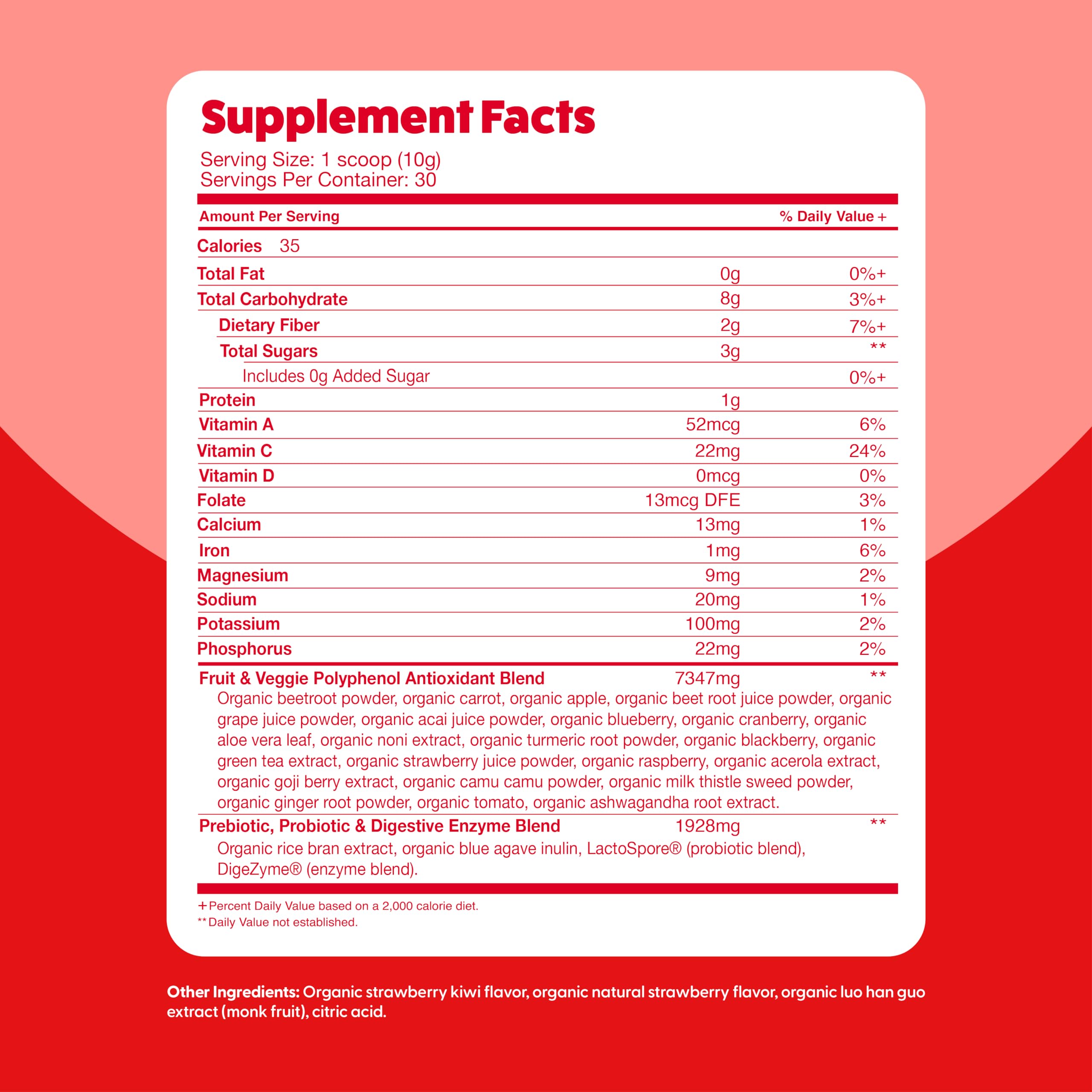 Feel Great Organic Superfood Reds Powder Packed with Beet Root Powder | Digestive Support Including Bloating Relief | Fruit and Veggie Polyphenols Supplement. The Feel Great Vitamin Company buy supplements canada