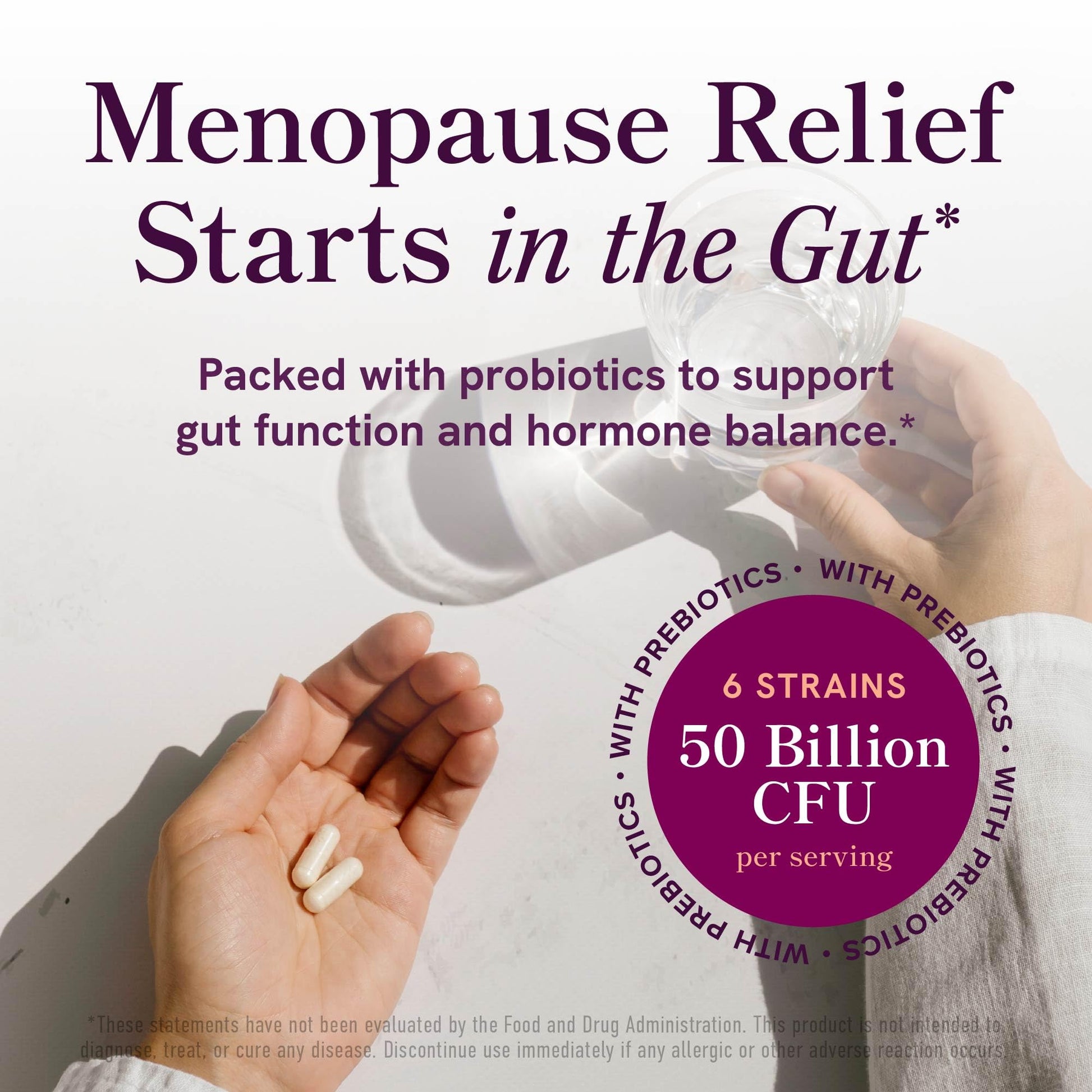 Menopause Support with Prebiotics and Probiotics for Women | Hormone Balance, Hot Flashes & Night Sweats | 50 Billion CFU, DIM & Black Cohosh | Triple Action Menopause Supplements for Women | 30 Ct SMNutrition buy supplements canada