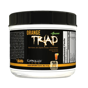 CONTROLLED LABS Orange Triad Plus Greens for Men and Women, 30 Servings Iron Free Sports Supplement for Overall Health CONTROLLED LABS buy supplements canada