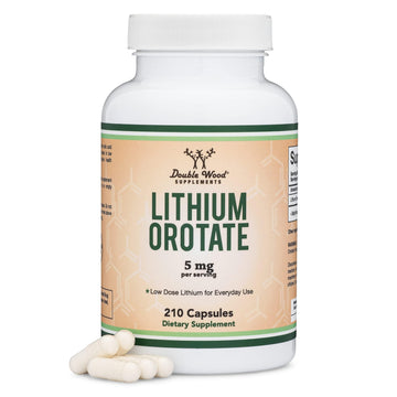 Lithium Orotate 5mg of Elemental Lithium for Cognition and Brain Health, 210 Capsules (Third Party Tested, Vegan Safe, Non-GMO) by Double Wood Supplements Double Wood Supplements buy supplements canada