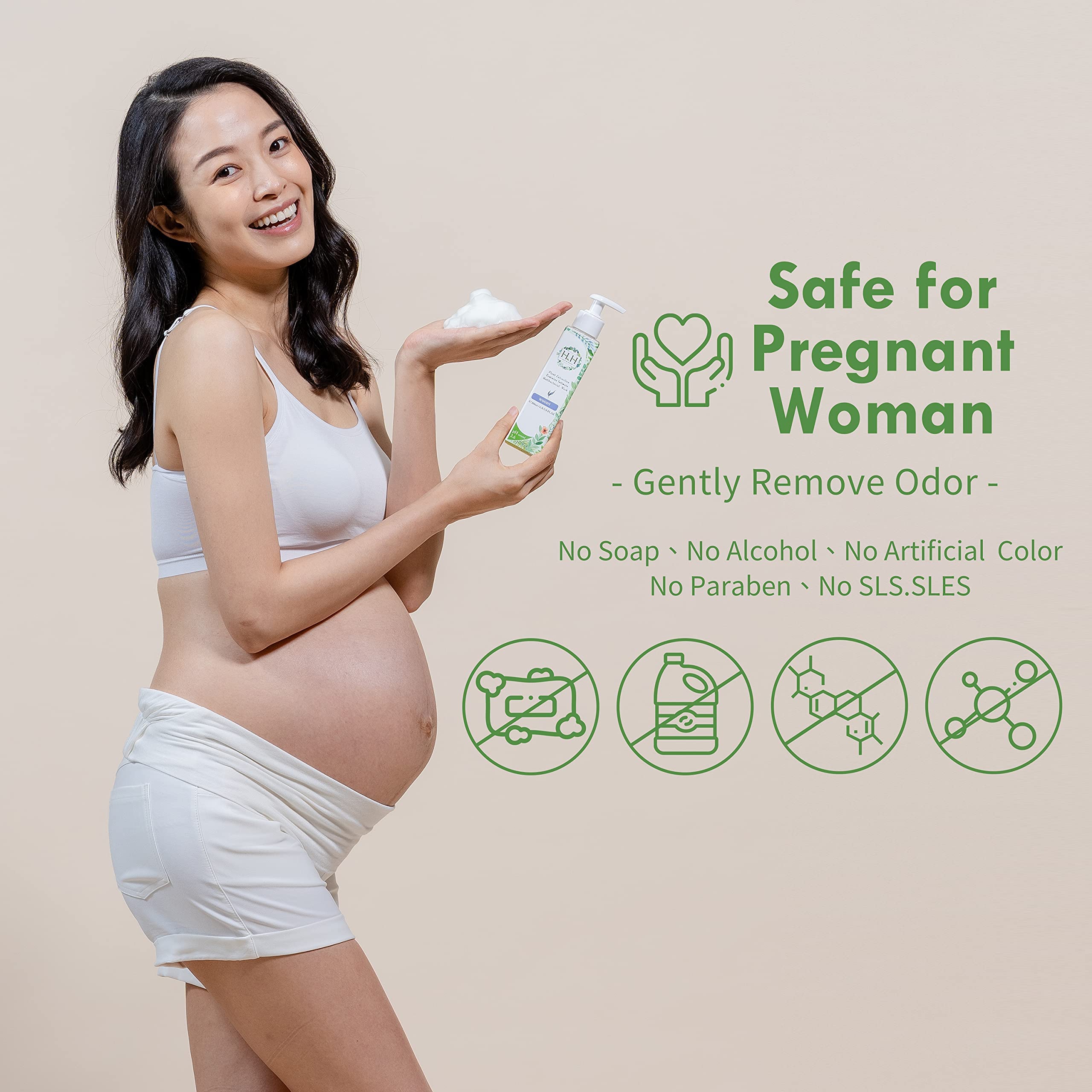 Feminine Wash+Panties Stain Remover Detergent - Natural Essential Oil Scent Vaginal Wash Women HH Herb & Health buy supplements canada