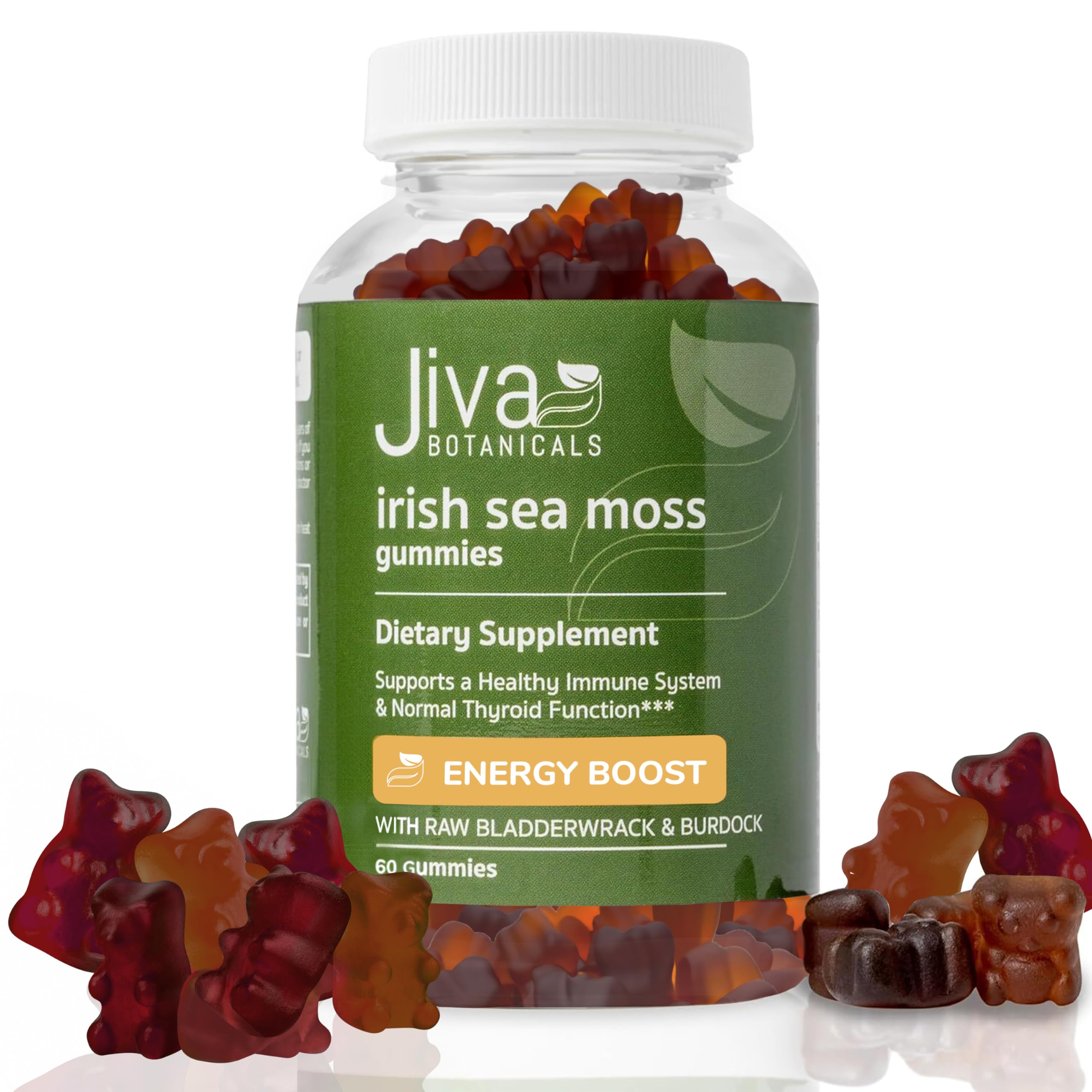 Jiva Botanicals - Irish Sea Moss Gummies with Bladderwrack & Burdock Root 3000mg Jiva Botanicals buy supplements canada