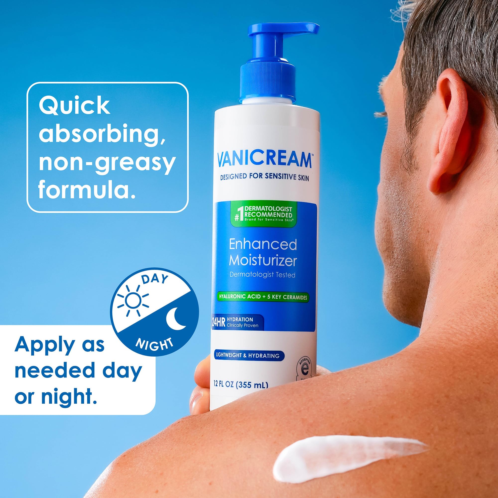 Vanicream Enhanced Moisturizer, 12 fl oz, Formulated without Common Irritants, Body Moisturizer, All-Day Hydration with Hyaluronic Acid Vanicream buy supplements canada