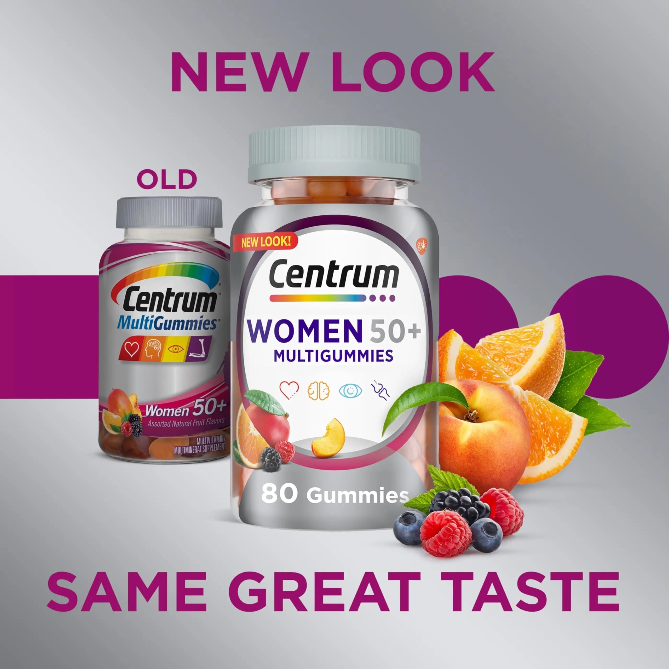 Centrum MultiGummies for Women 50 Plus, Multivitamin/Multimineral Supplement with Vitamins D3, E, B6, and B12 Centrum buy supplements canada