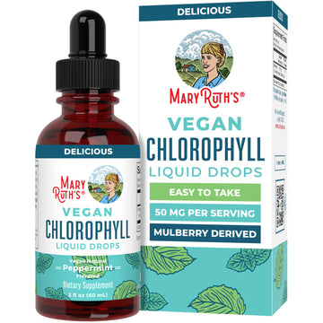 MaryRuth's Chlorophyll Liquid Drops | Clean Label Project Certified® | Vegan | Non-Diluted Liquid Chlorophyll| Mulberry Derived Supplement for Ages 14+ | Non-GMO | Delicious Minty Flavor | 2 Fl Oz MARYRUTH'S buy supplements canada