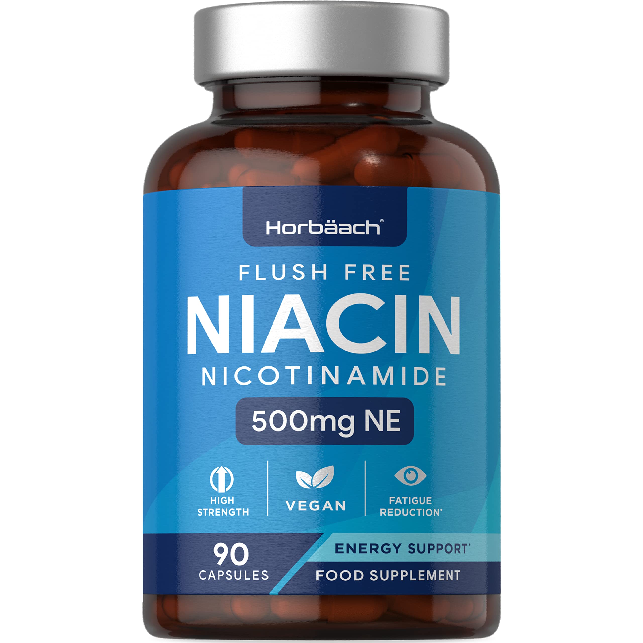 Vitamin B3 Niacin 500mg | 90 Vegan Capsules | Flush Free Nicotinamide Supplement Horbäach buy supplements canada