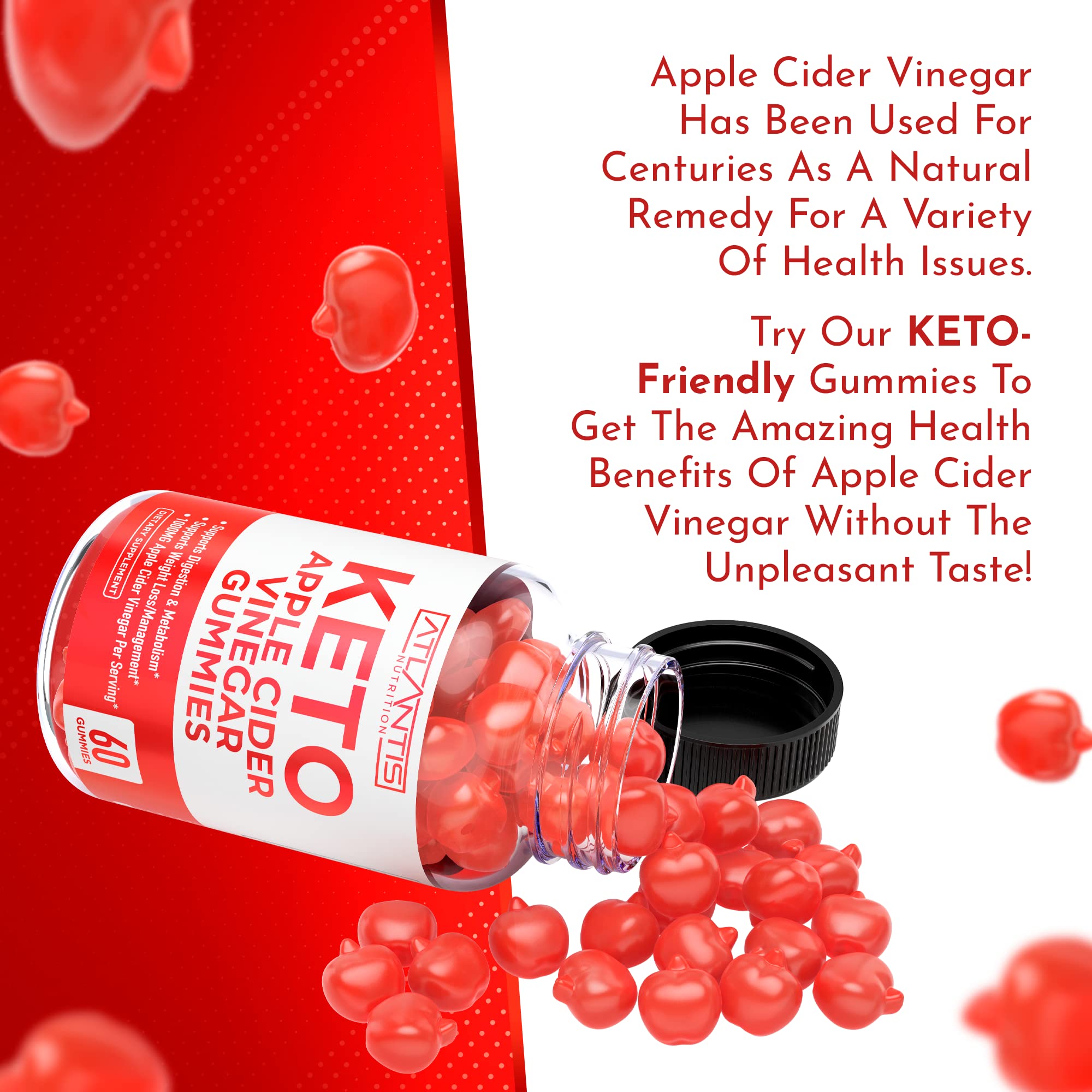 Keto ACV Gummies for Weight Loss - Apple Cider Vinegar Keto ACV Gummies Formulated Atlantis Nutrition buy supplements canada