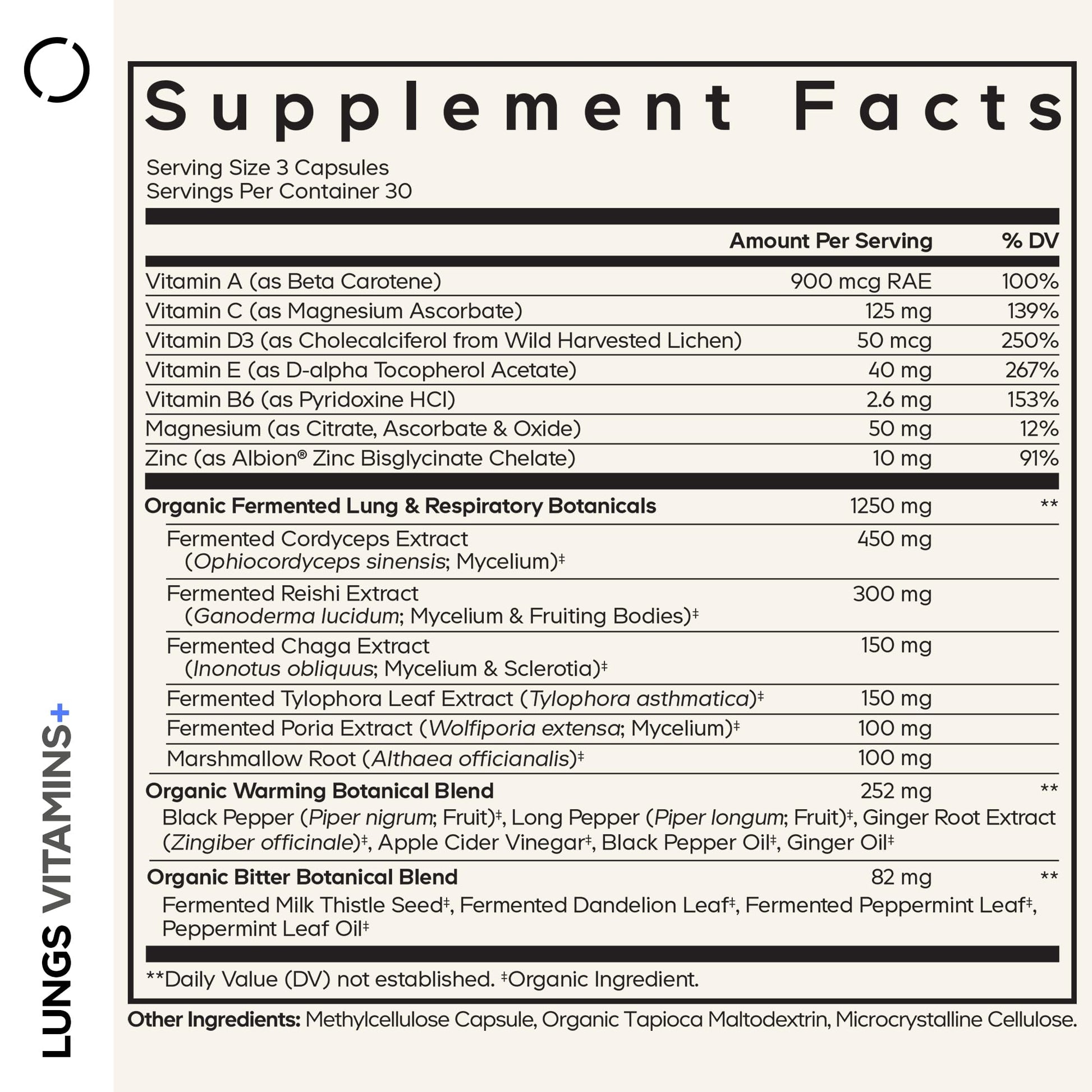 Codeage Lungs Vitamins, A, C, D, E, B6, Milk Thistle Lung Supplement, Zinc & Magnesium, Cordyceps, Reishi, Chaga, Poria, Tylophora, Ginger, Peppermint Leaf Organic Herb Cleanse - Non-GMO - 90 Capsules Codeage buy supplements canada