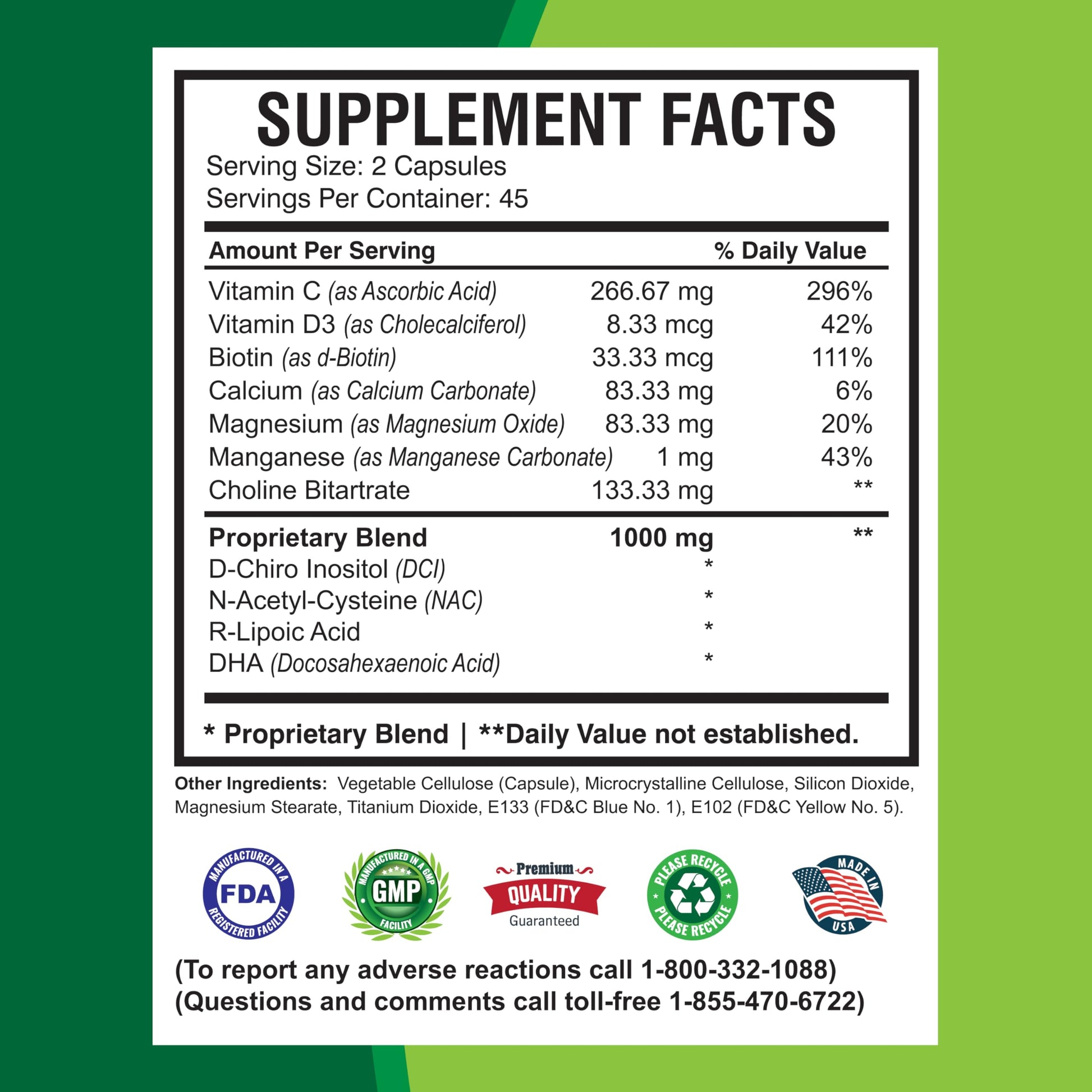 America Medic & Science WFS Plus Fertility Supplements for Women (90 Capsules) Supports Ovulatory Health | Natural Preconception Vitamins, Reproductive Aid, with D-Chiro Inositol, DHA |15-Day Supply. America Medic & Science buy supplements canada