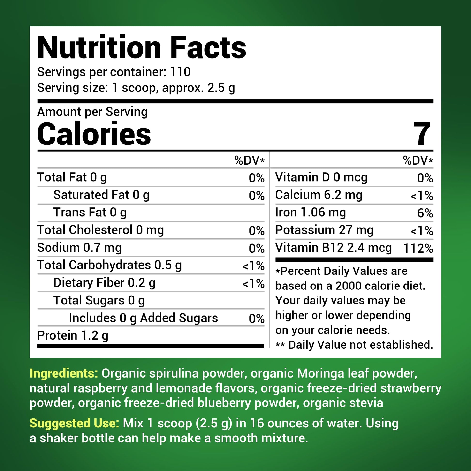 Dr. Berg's (Veggie Solution) Organic Super Greens Powder w/Spirulina - Raw Green Dr. Berg Nutritionals buy supplements canada
