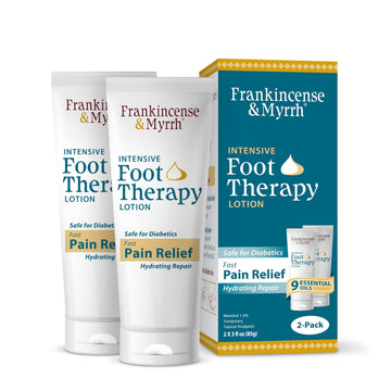 FRANKINCENSE & MYRRH Foot Pain Relief Cream - Intensive Foot Therapy Lotion - Diabetic Nerve Pain Relief Cream | Restless Leg Syndrome | Frankincense Essential Oil, 3 Ounce (2-Pack) FRANKINCENSE & MYRRH buy supplements canada
