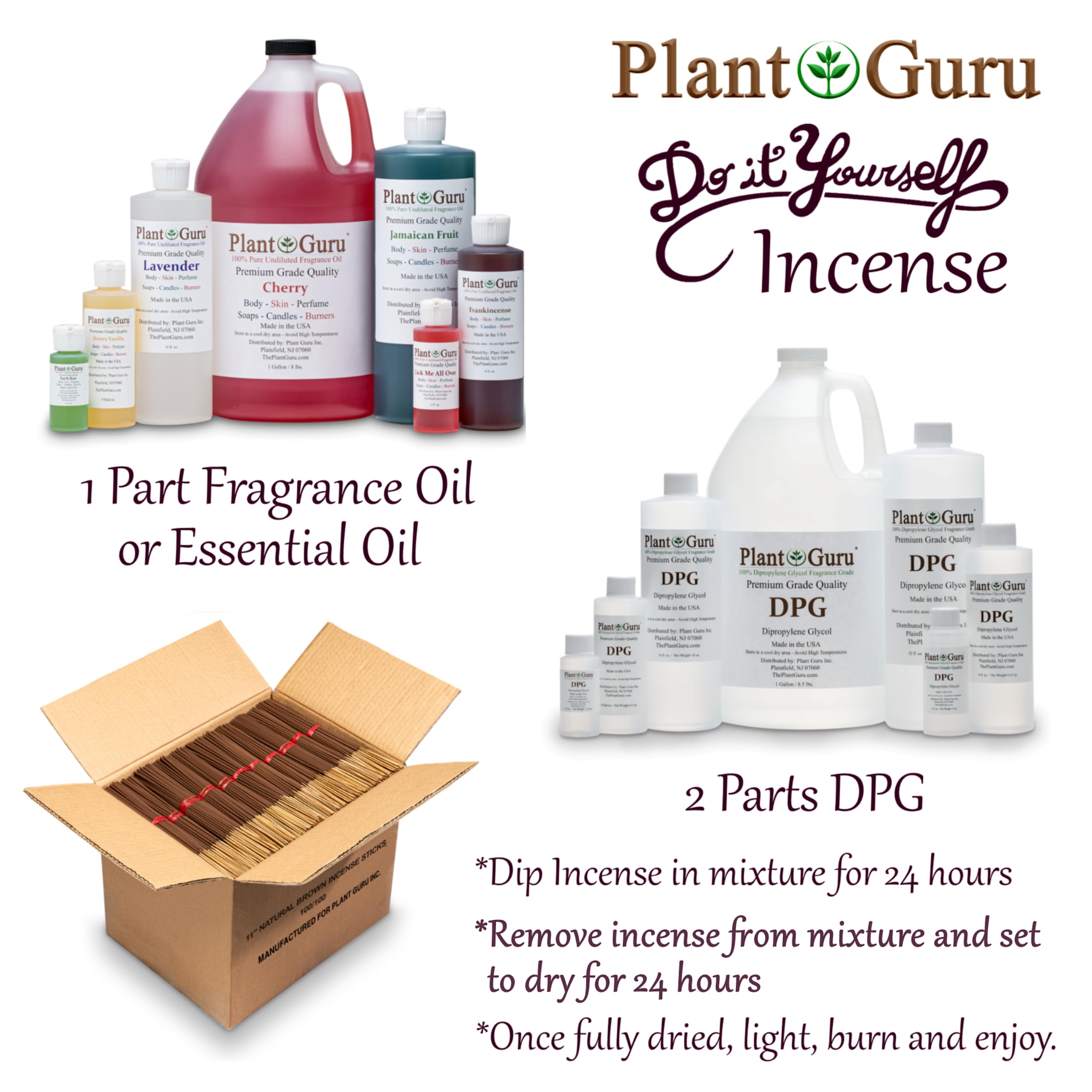 Dipropylene Glycol DPG 4 fl. oz. - Fragrance Grade Carrier Oil - Great for Incense Making Plant Guru buy supplements canada