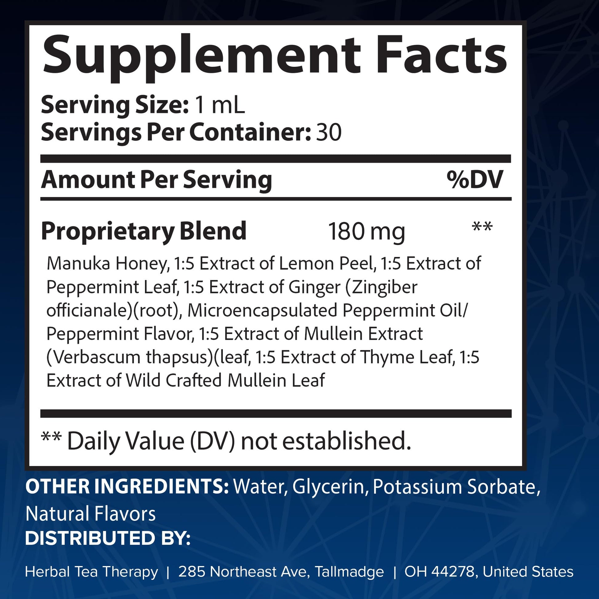 Herbal Tea Therapy Lung Renew Mullein Drops for Lungs (1 fl. oz.): Peppermint, Thyme, & Mullein Leaf Extract for Lungs Detox & Daily Respiratory Comfort - GMO-Free & Made in USA Herbal Tea Therapy buy supplements canada