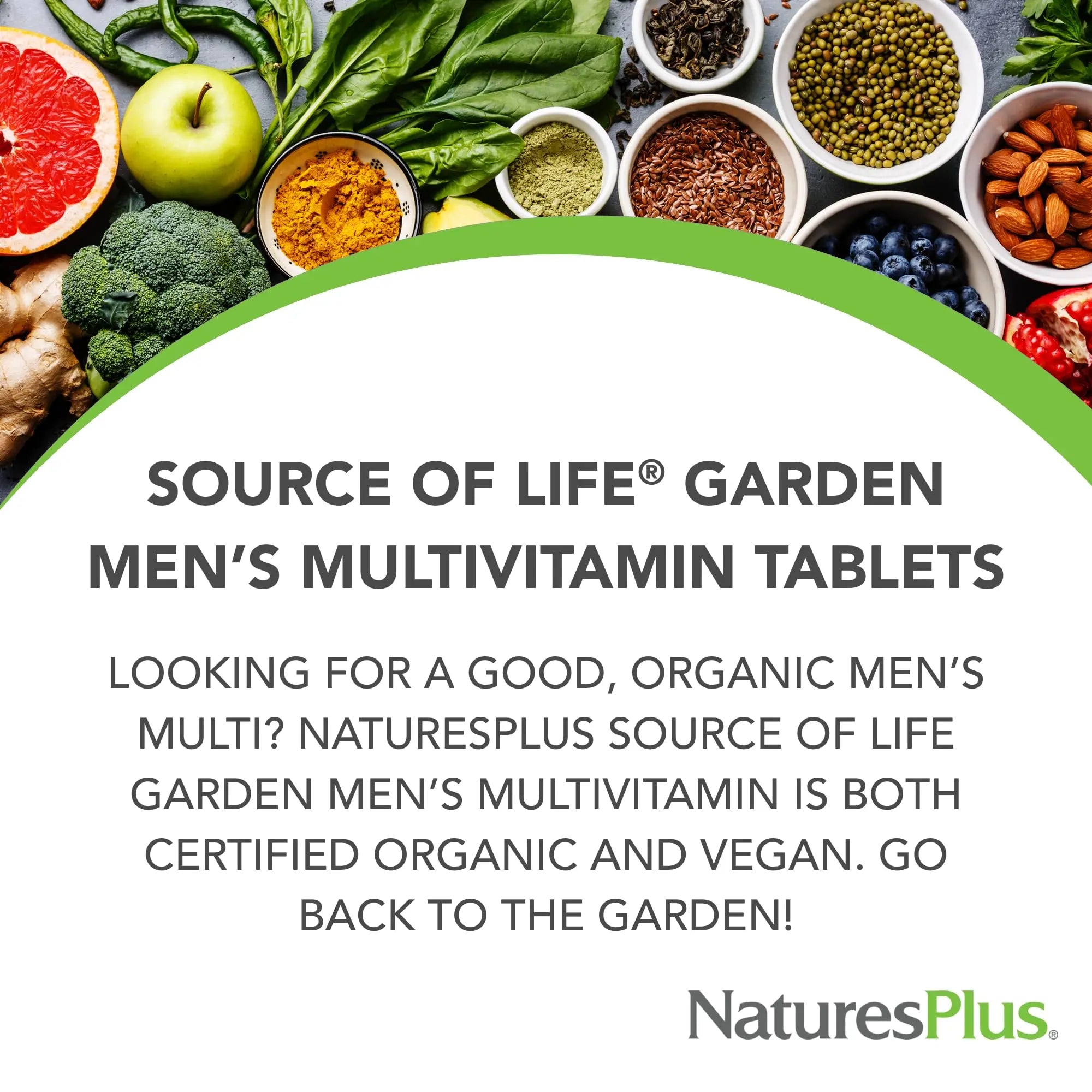NaturesPlus Source of Life Garden Men’s Multivitamin - 90 Tablets - Supports Energy & Healthy Immune System Nature's Plus buy supplements canada