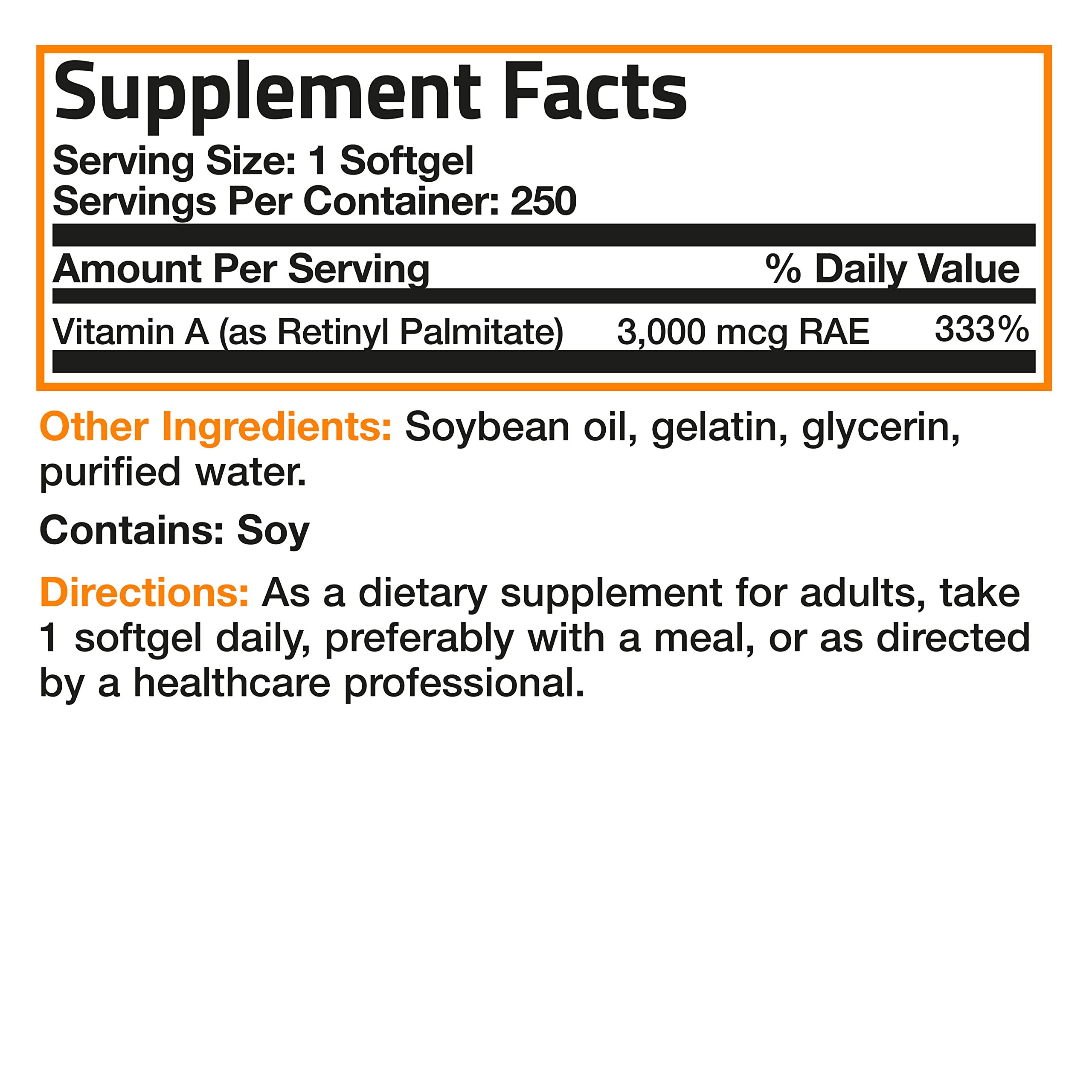 Bronson Vitamin A 10,000 IU Premium Non-GMO Formula Supports Healthy Vision Bronson buy supplements canada