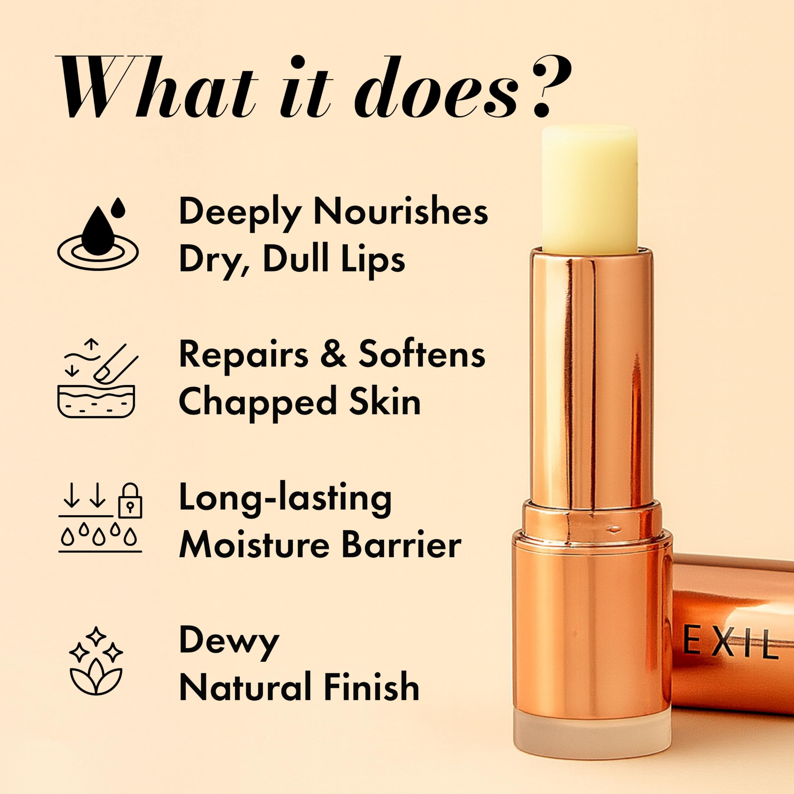 Clinexil Lip Balm – Hydrating Lip Repair with Cold-Pressed Oils, 10% Squalane, Vitamin E & Ceramides Clinexil buy supplements canada