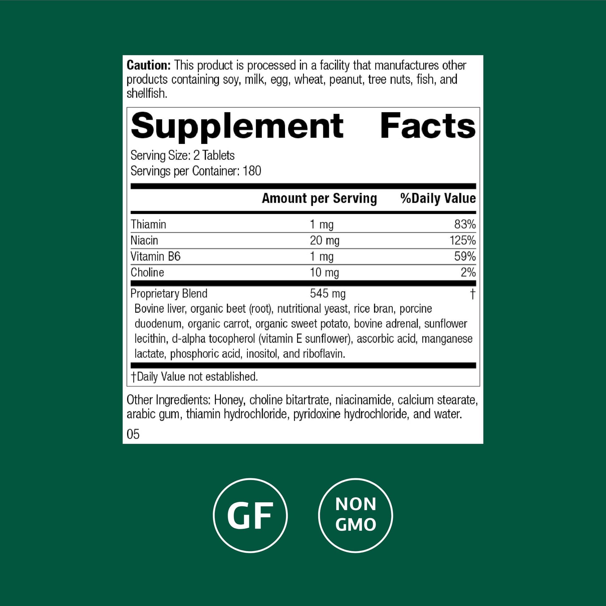 Standard Process Cataplex B-GF - Supports Nervous System Health - B Vitamins for Energy & Heart Support - Aids Energy During Physical Activity - Gluten-Free, Non-Soy & Non-Dairy - 360 Tablets Standard Process Inc. buy supplements canada