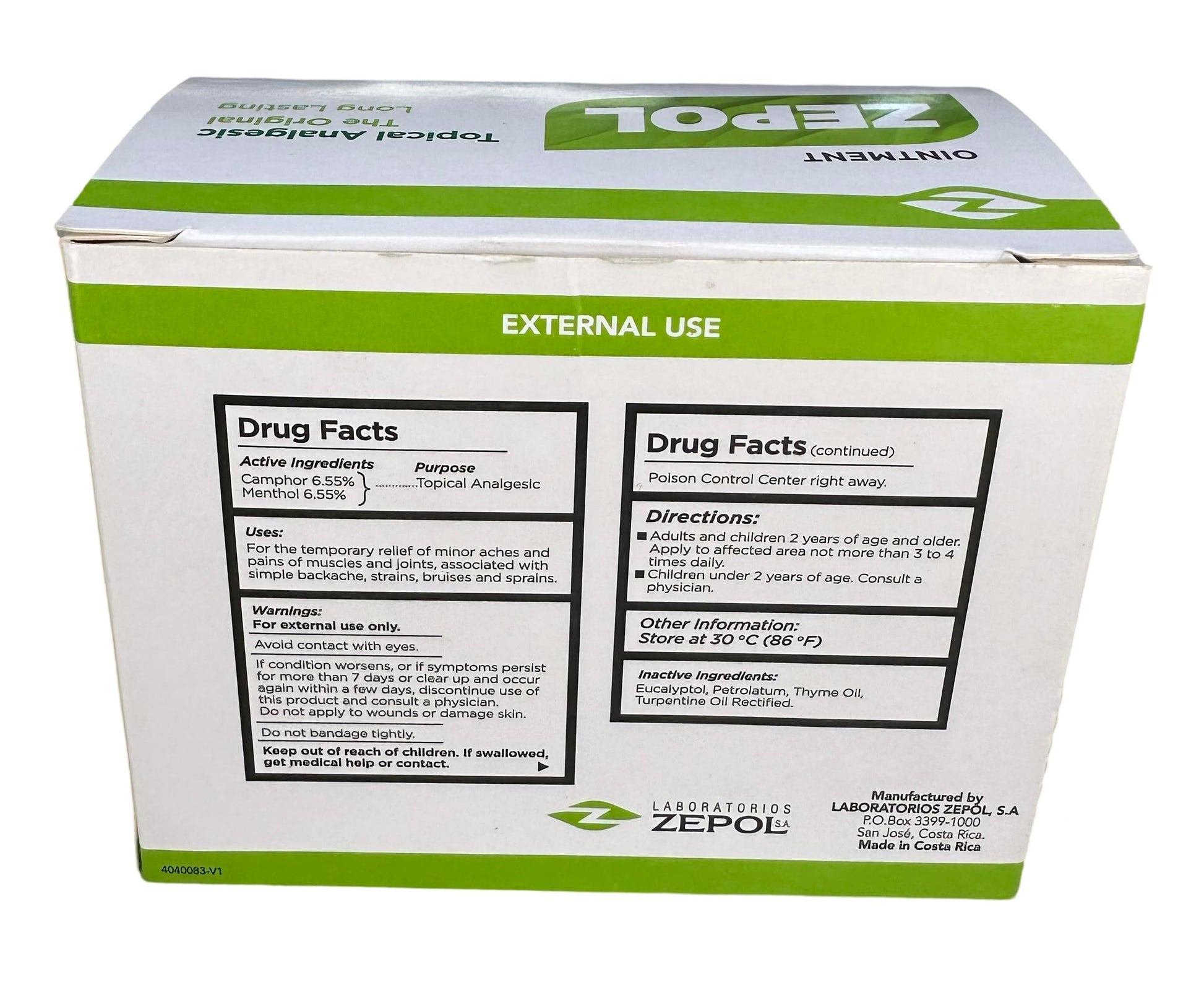 Zepol Original - Long-Lasting Topical Analgesic Ointment for Muscles, Joints, Backache, Sprains, and Strains - Pack of 12 Cans, 0.35 oz Each Zepol buy supplements canada