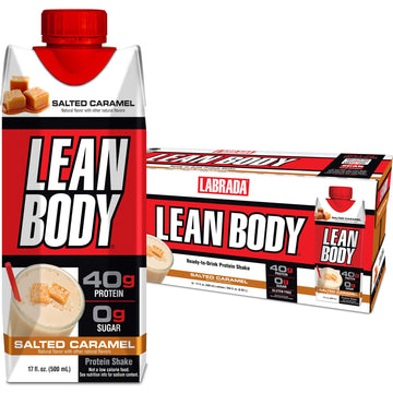 Lean Body Ready-to-Drink Salted Caramel Protein Shake, 40g Protein, Whey Blend Labrada buy supplements canada