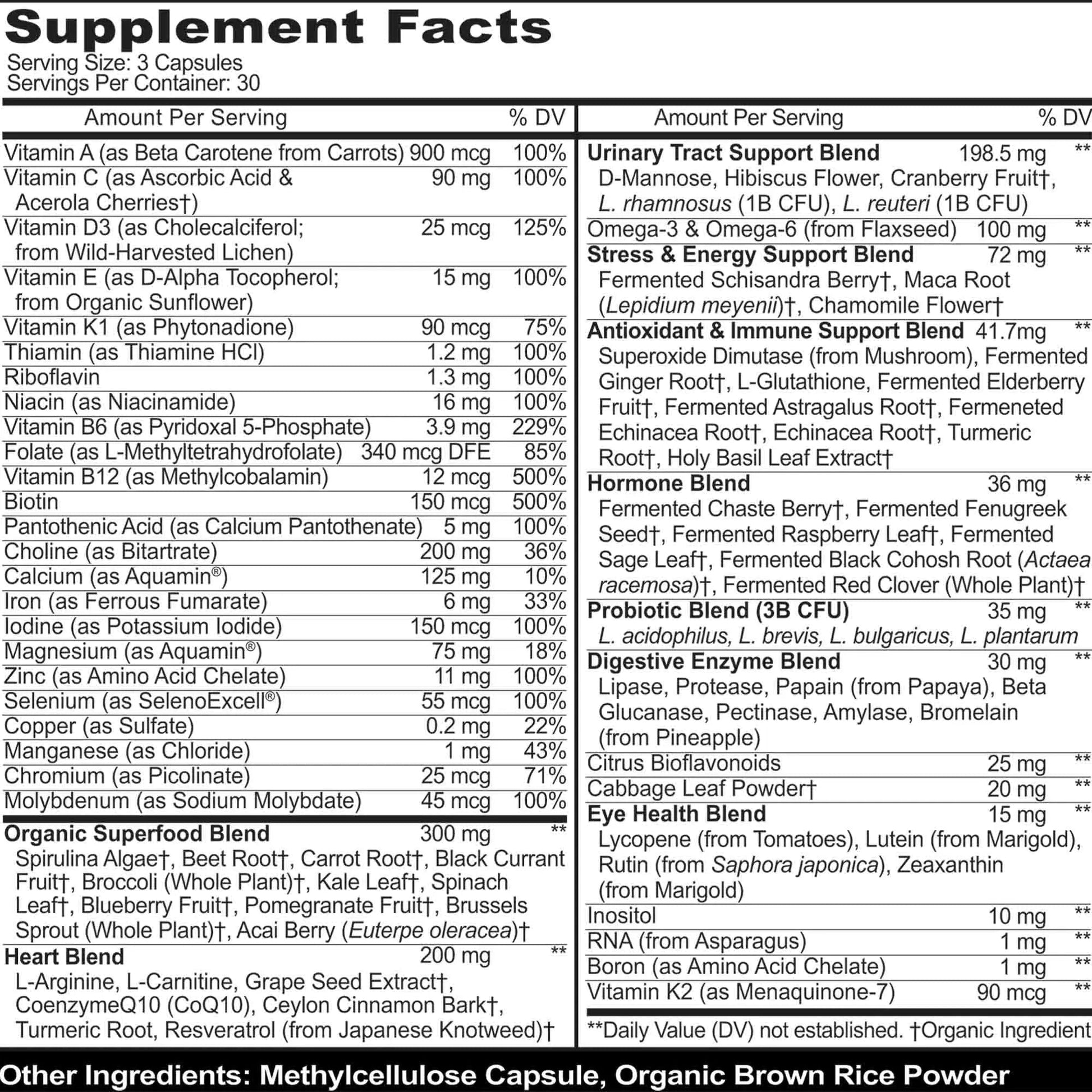 Methylated Multivitamin for Women with Iron - Womens Multivitamin with 44 Organic Whole Food & Fermented Nutrients MoxyVites buy supplements canada