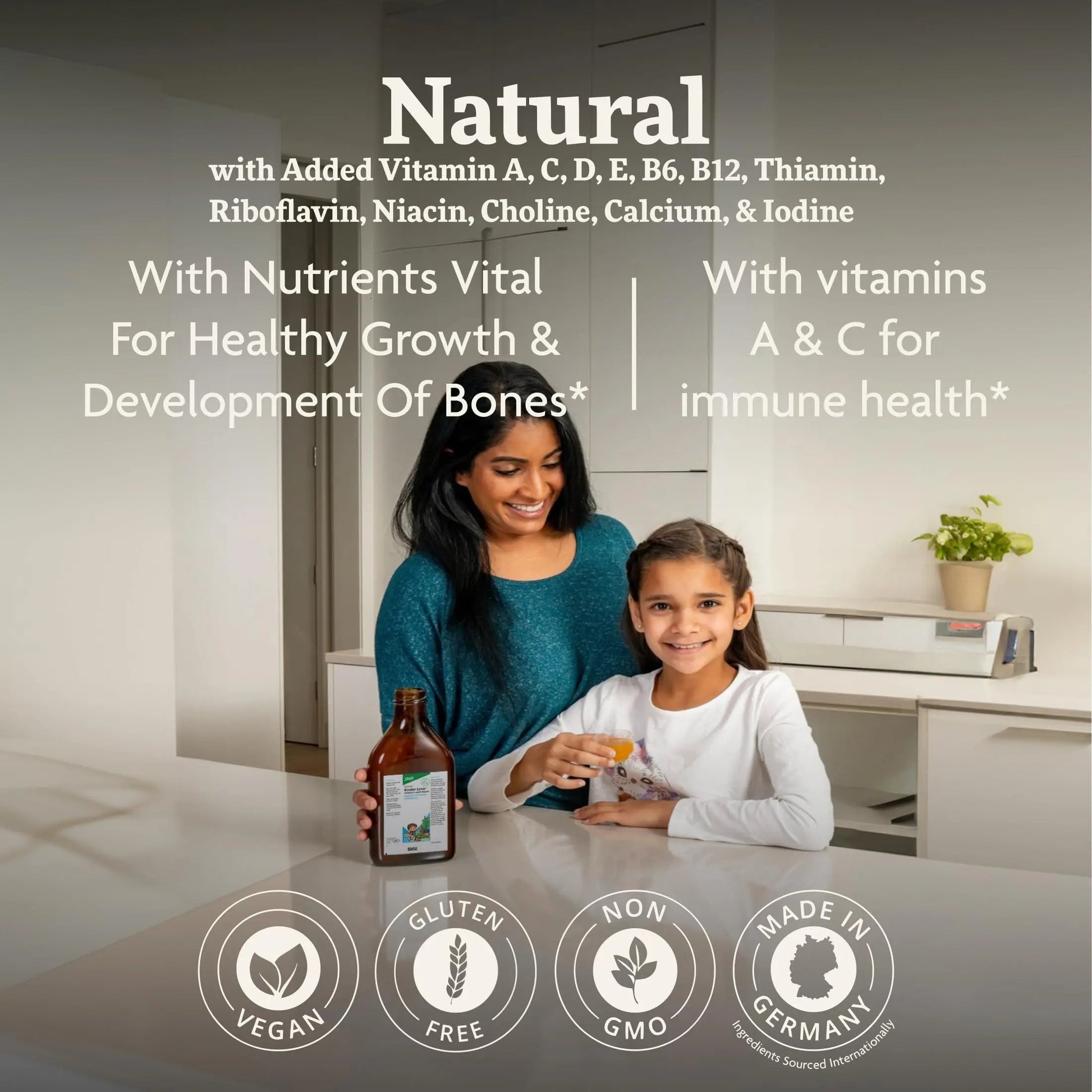 Floradix Kinder Love Children's Multivitamin - Herbal Supplement - Liquid Multivitamin for Kids - Vitamins A, C, D & E, Calcium & More Floradix buy supplements canada