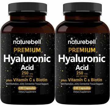 NatureBell 2 Pack Plant Based Hyaluronic Acid Supplements 250mg with 25mg Vitamin C NatureBell buy supplements canada