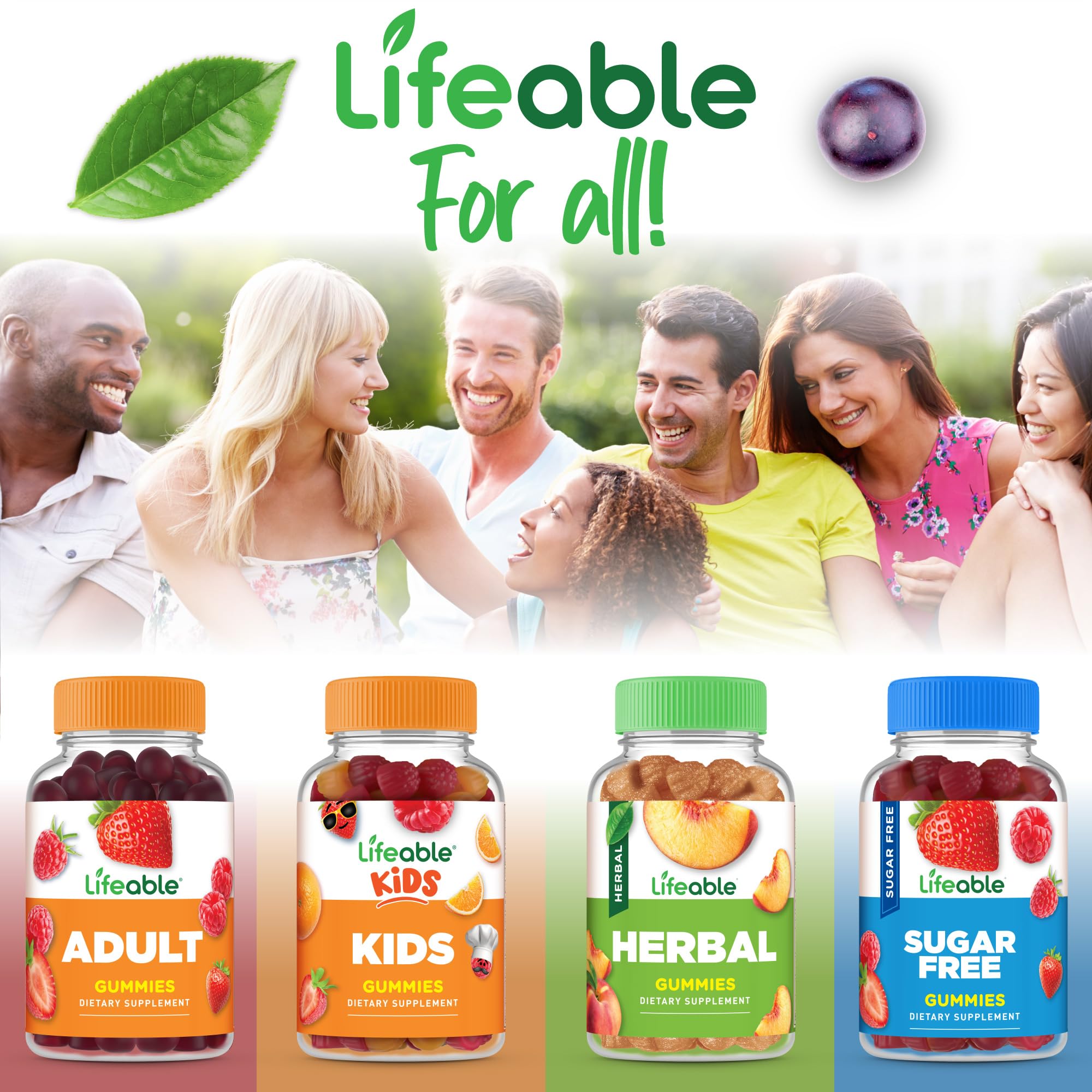 Lifeable Prebiotic Fiber Gummies for Adults | 5g | Great Tasting Fiber Supplement Gummies | Prebiotic Gummies for Digestive Health Lifeable buy supplements canada