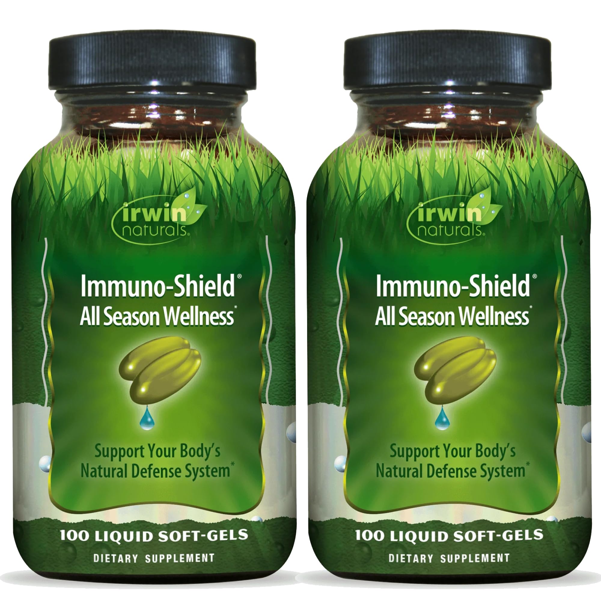 Irwin Naturals Immuno-Shield All Season Wellness for Body's Natural Defense System - 100 Liquid Softgels (2 Pack) Irwin Naturals buy supplements canada