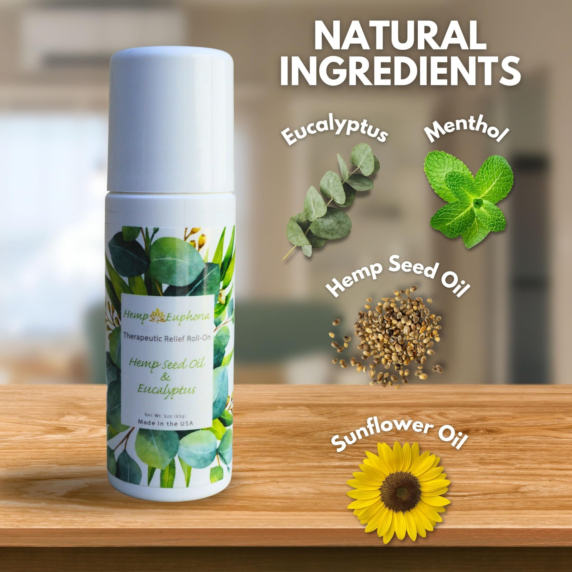 Hemp Seed Oil and Eucalyptus Joint & Muscle Discomfort Relief Roll-On Gel | USDA Certified Organic Hemp Seed Oil, Helps Relieve Sore or Tight Muscles Hemp Euphoria buy supplements canada