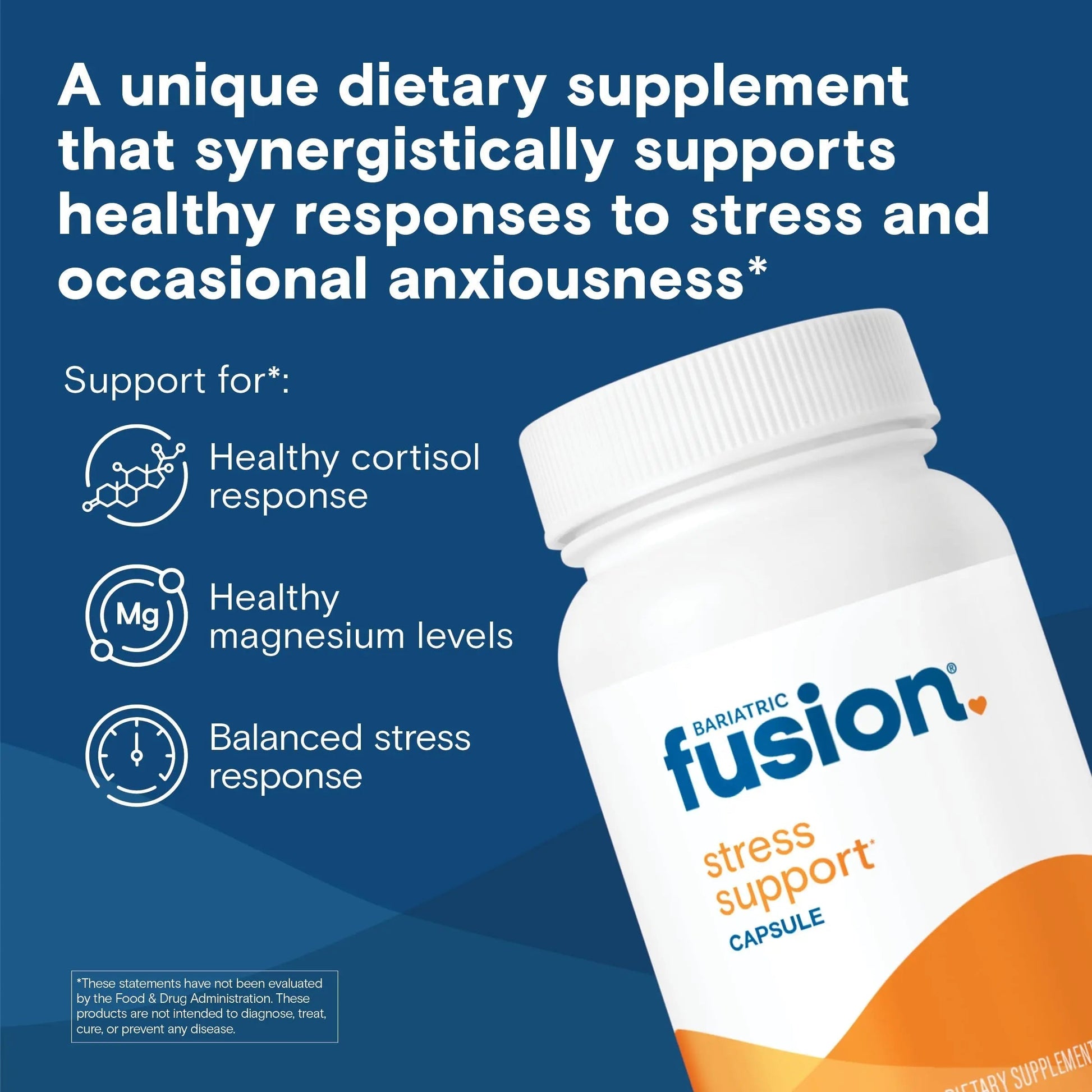 Bariatric Fusion Stress Support* | Vegan Supplement with Magnesium and Ashwagandha | Daily Vitamin for Women and Men | Bariatric Fusion buy supplements canada