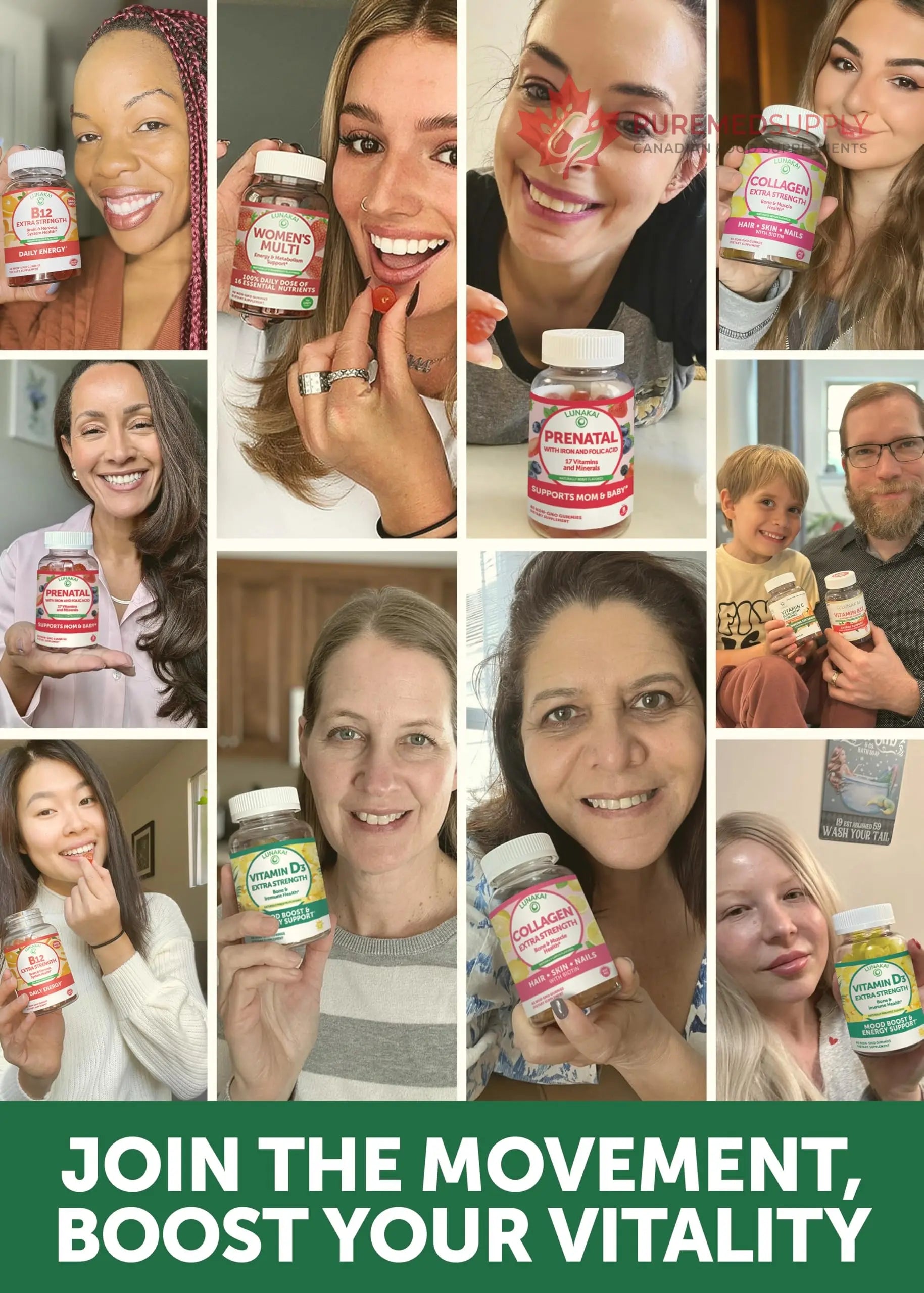 Lunakai USA Made Moringa & Sea Moss Capsules Bundle – 6-in-1 & 16-in-1 Advanced Blends – 60 Non-GMO Veggie Capsules Each Lunakai buy supplements canada