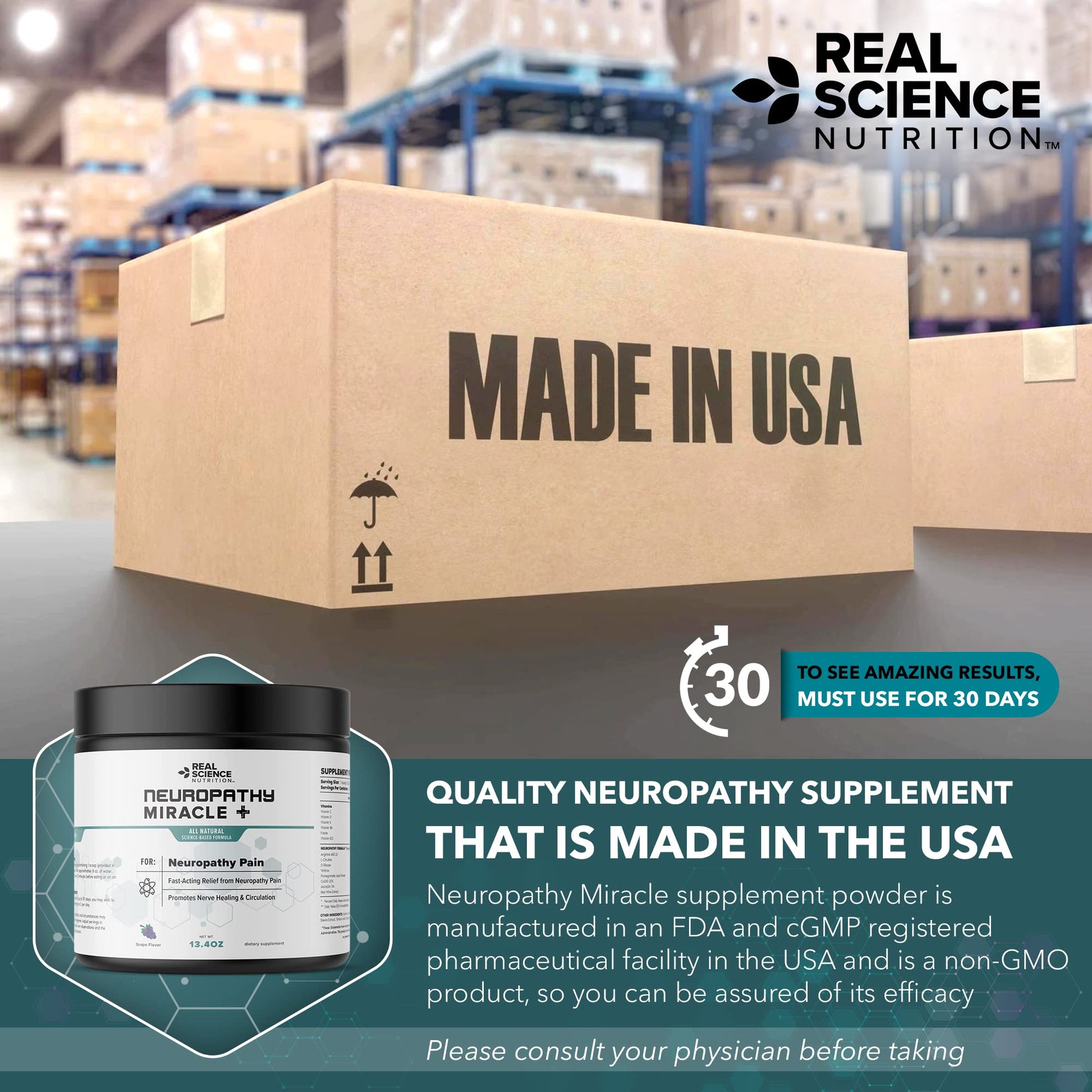 Real Science Nutrition Offers Neuropathy Miracle a Natural Powder Supplement to Improve Circulation and Provide Relief for Neuropathy Real Science Nutrition buy supplements canada