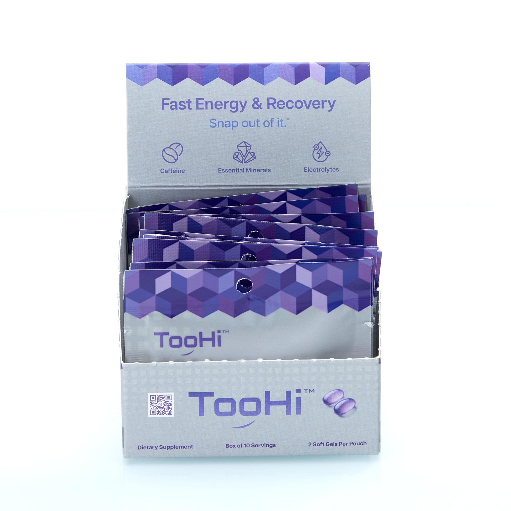 TooHi Reset Softgels - Proprietary Blend with Additional Caffeine (84mg), L-Theanine & Electrolytes | Patent Pending - 10 Doses TooHi buy supplements canada