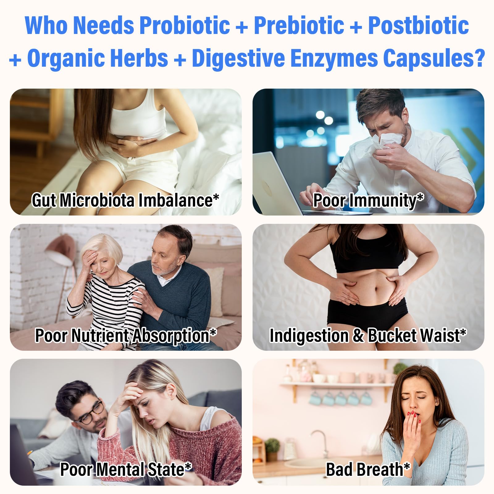 (180 Capsules) Probiotics for Women & Men, 5-in-1 Probiotic, Prebiotic, Postbiotic, Organic Herbs & 16 Digestive Enzymes Blend, 300 Billion CFU, Complete Gut Health, Digestive Health & Immune* Nisavain buy supplements canada