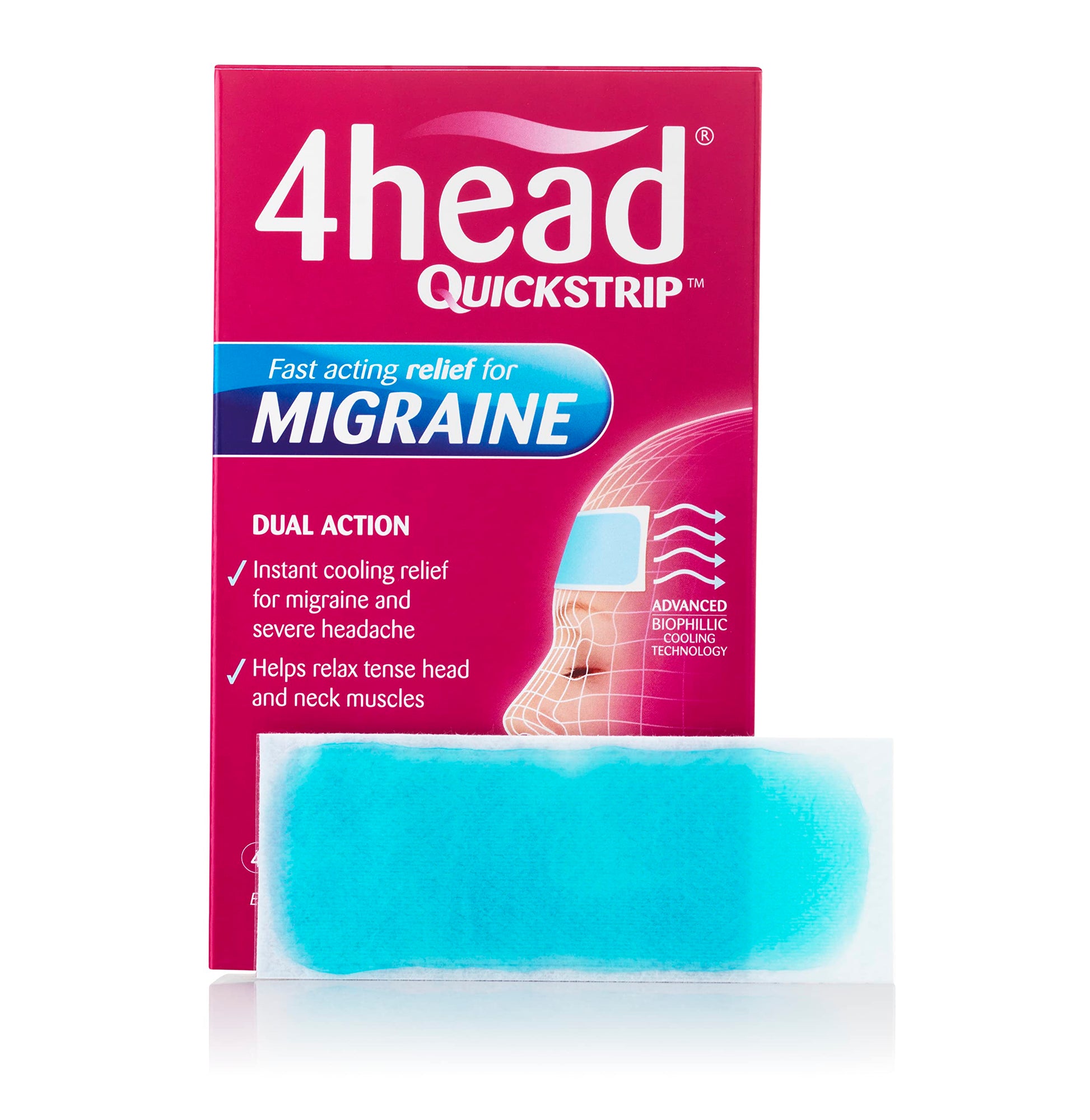 4Head Quickstrip Headache and Migraine Relief Strips - Pack of 4 4 Head buy supplements canada